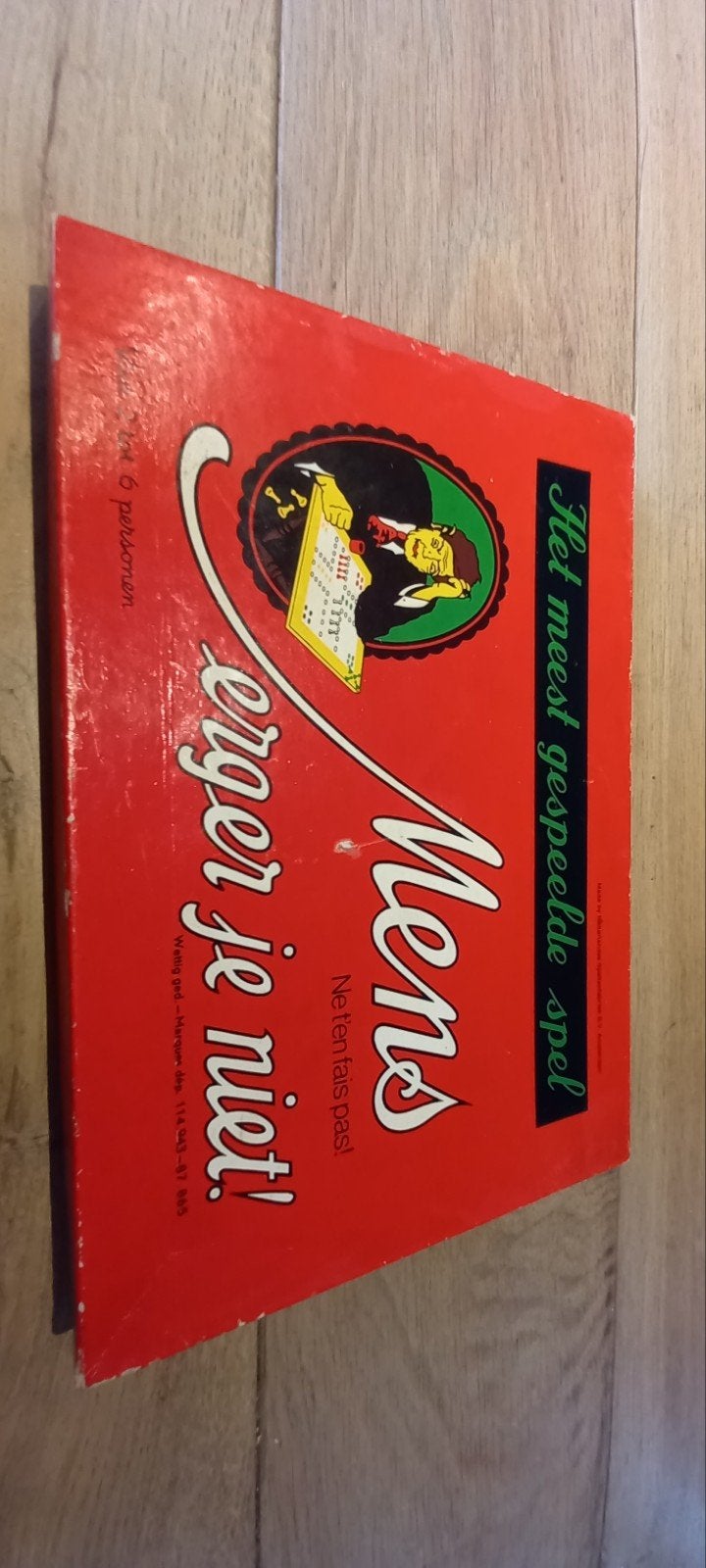 Vintage Mens erger je niet, Ophalen of Verzenden, Zo goed als nieuw