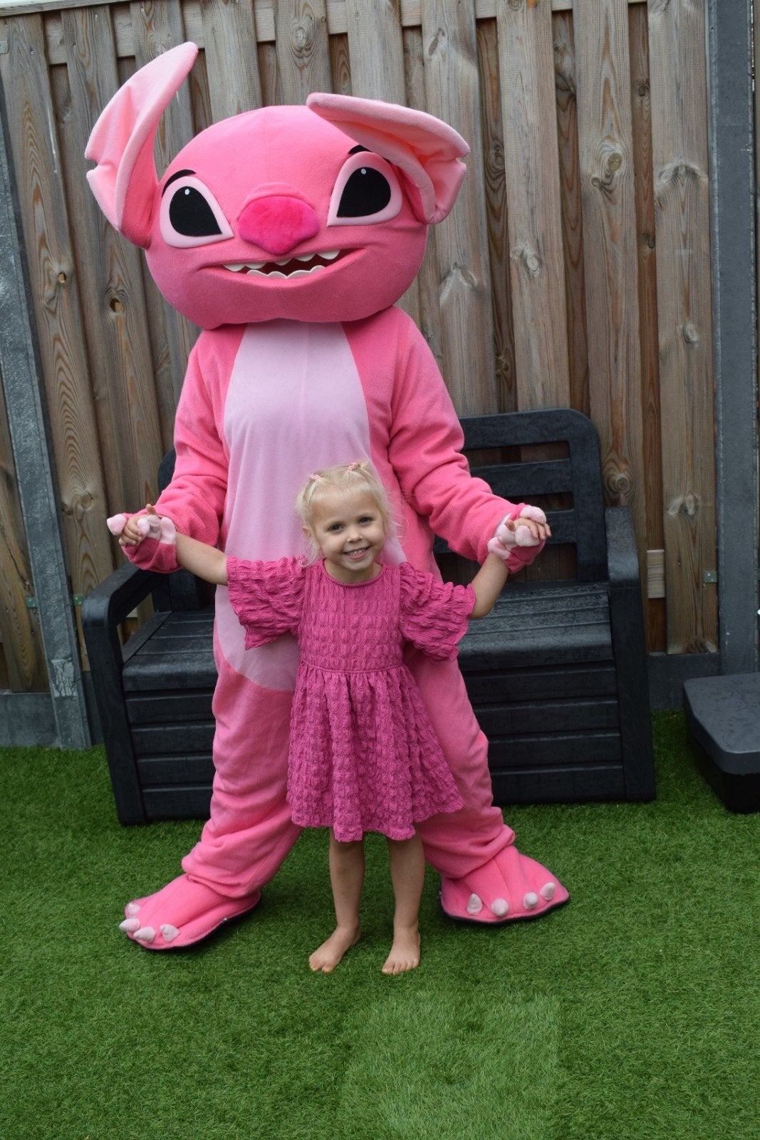 Angel mascotte van stitch, Ophalen of Verzenden, Zo goed als nieuw, Overige typen