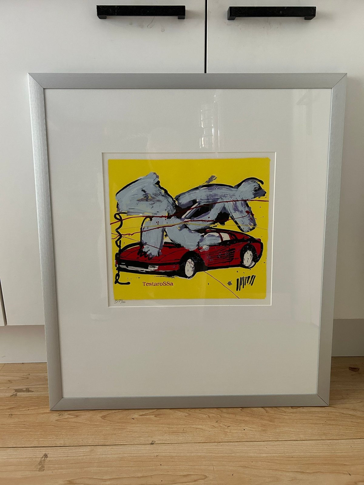 Zeefdruk Testarossa Herman Brood, Ophalen of Verzenden