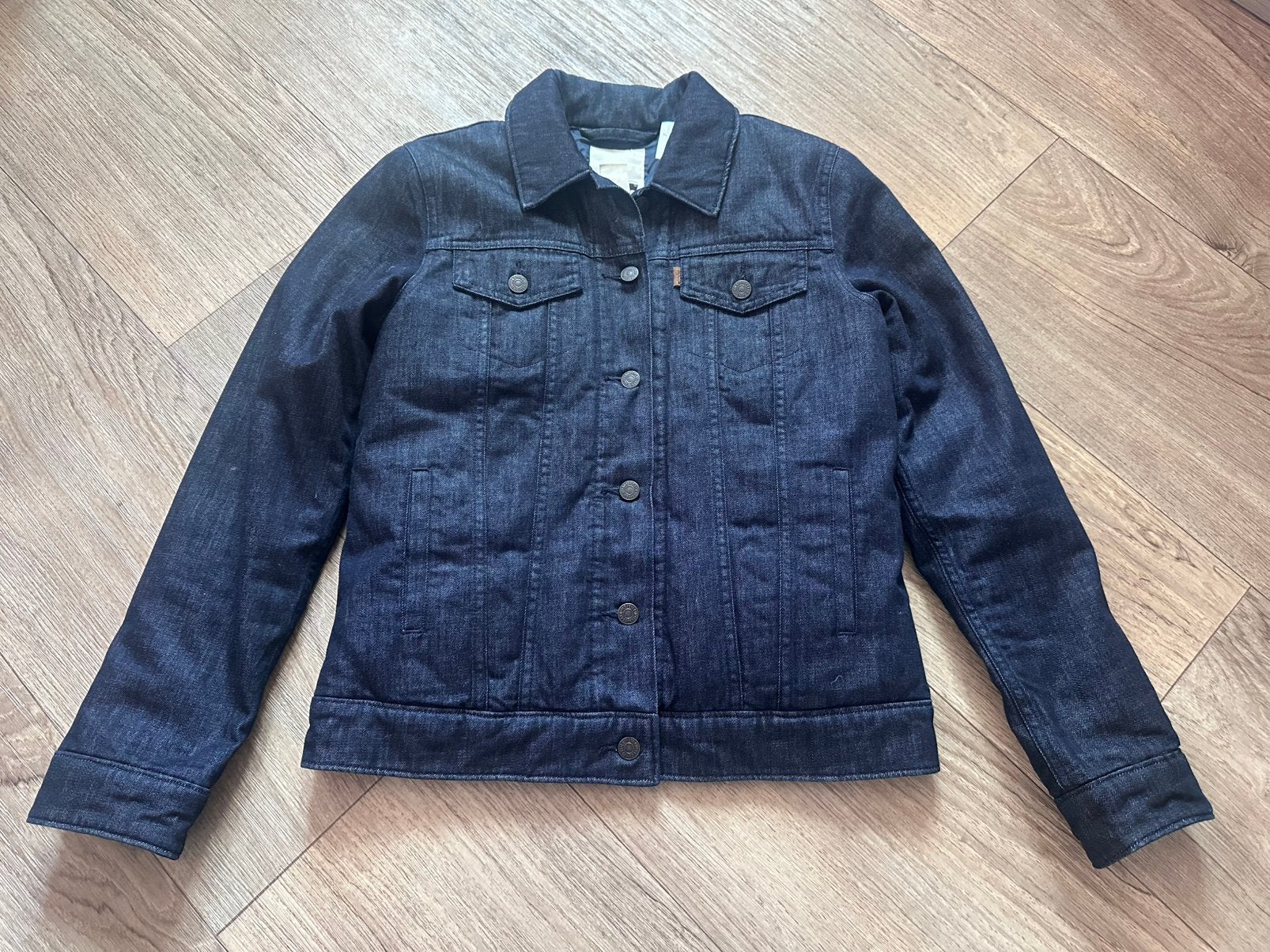 Levis spijkerjas dons gevoerd maat XS/S, Ophalen of Verzenden, Zo goed als nieuw, Maat 34 (XS) of kleiner, Blauw