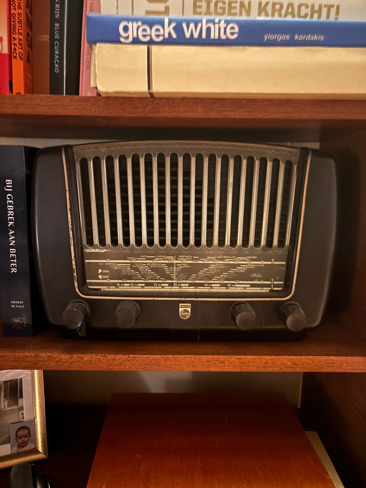 Antieke Philips radio, Ophalen