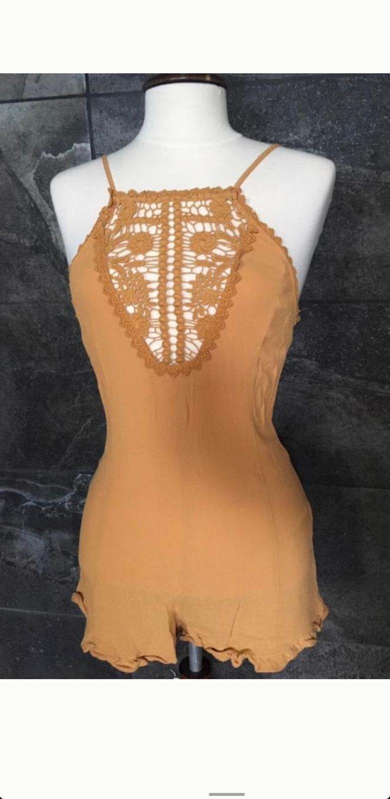 Zomers jumpsuit Forever 21 van viscose maat XS 34/36, Ophalen, Geel, Zo goed als nieuw, Maat 34 (XS) of kleiner