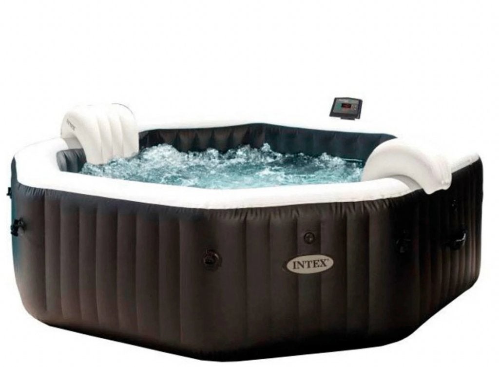 Jacuzzi Intex Jet & Bubble Deluxe opblaasbaar 6/8 persoons, Ophalen, Gebruikt, Filter, Opblaasbaar