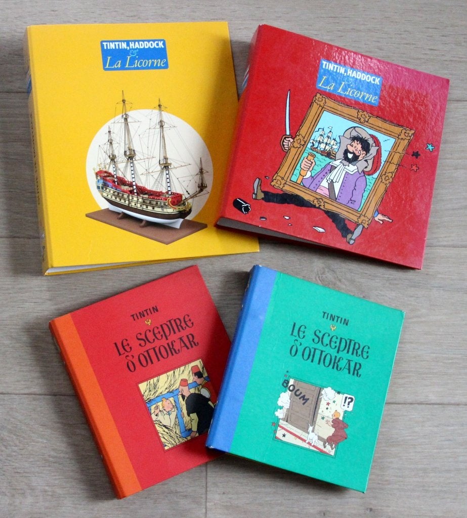 Farde anneux Tintin La licorne - Ottokar Kuifje map Hergé, Verzenden, Kuifje, Zo goed als nieuw, Overige typen