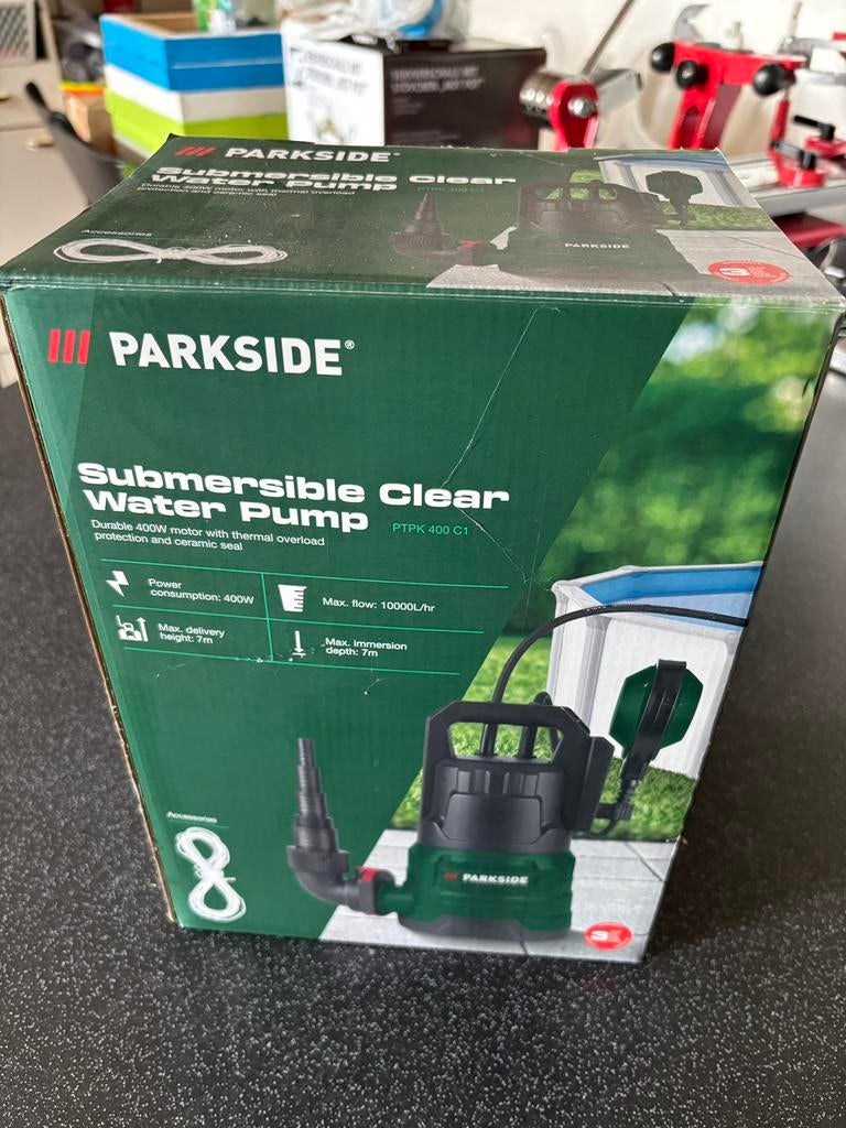 Nieuwe Parkside dompelpomp, Tuin en Terras, Waterpompen, Ophalen, Nieuw, Elektrisch, Dompelpomp