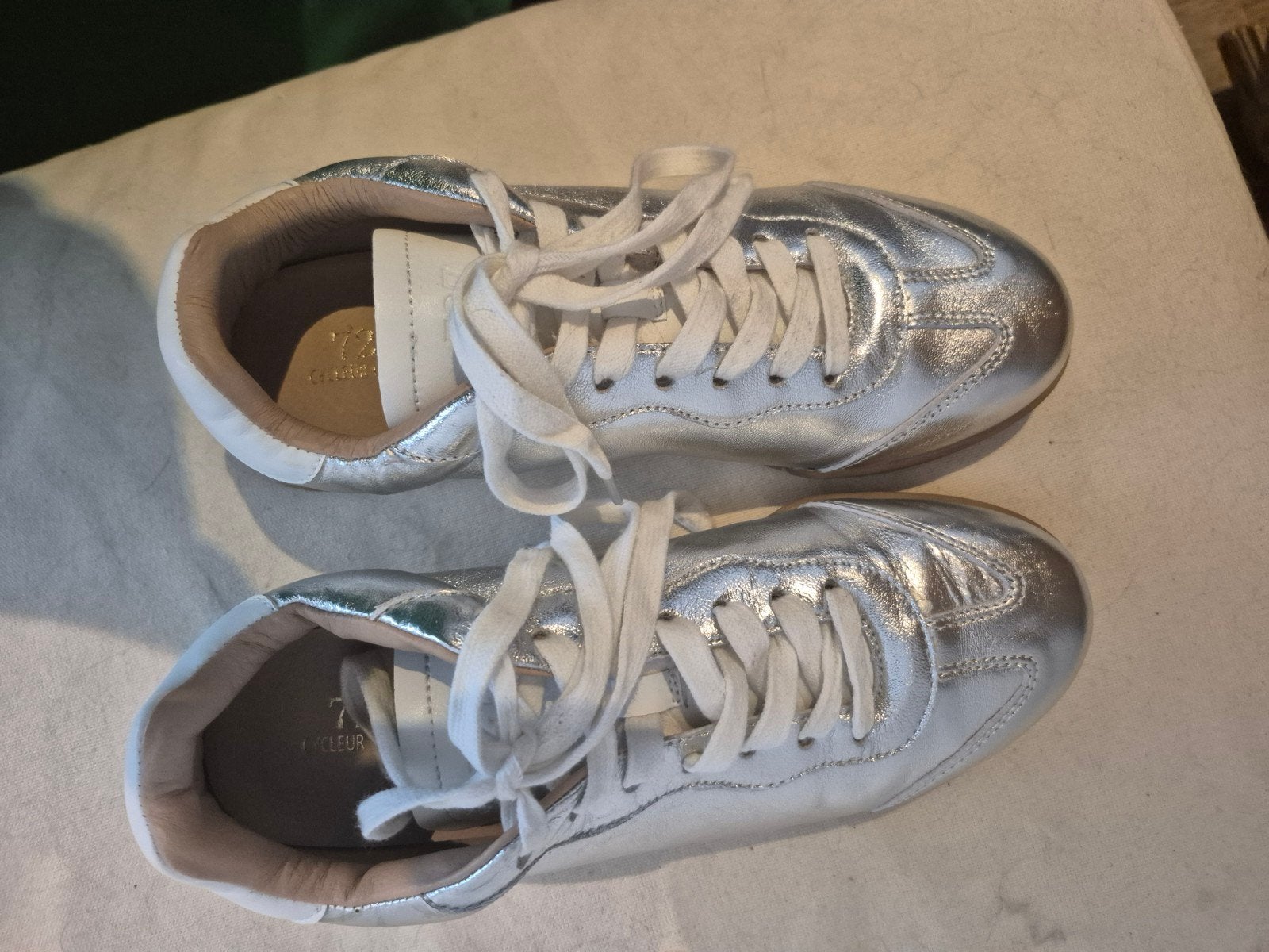 zilveren sneakers, mt 39 ,727 cycleur de luxe, Ophalen, Overige kleuren, Nieuw, Sneakers of Gympen