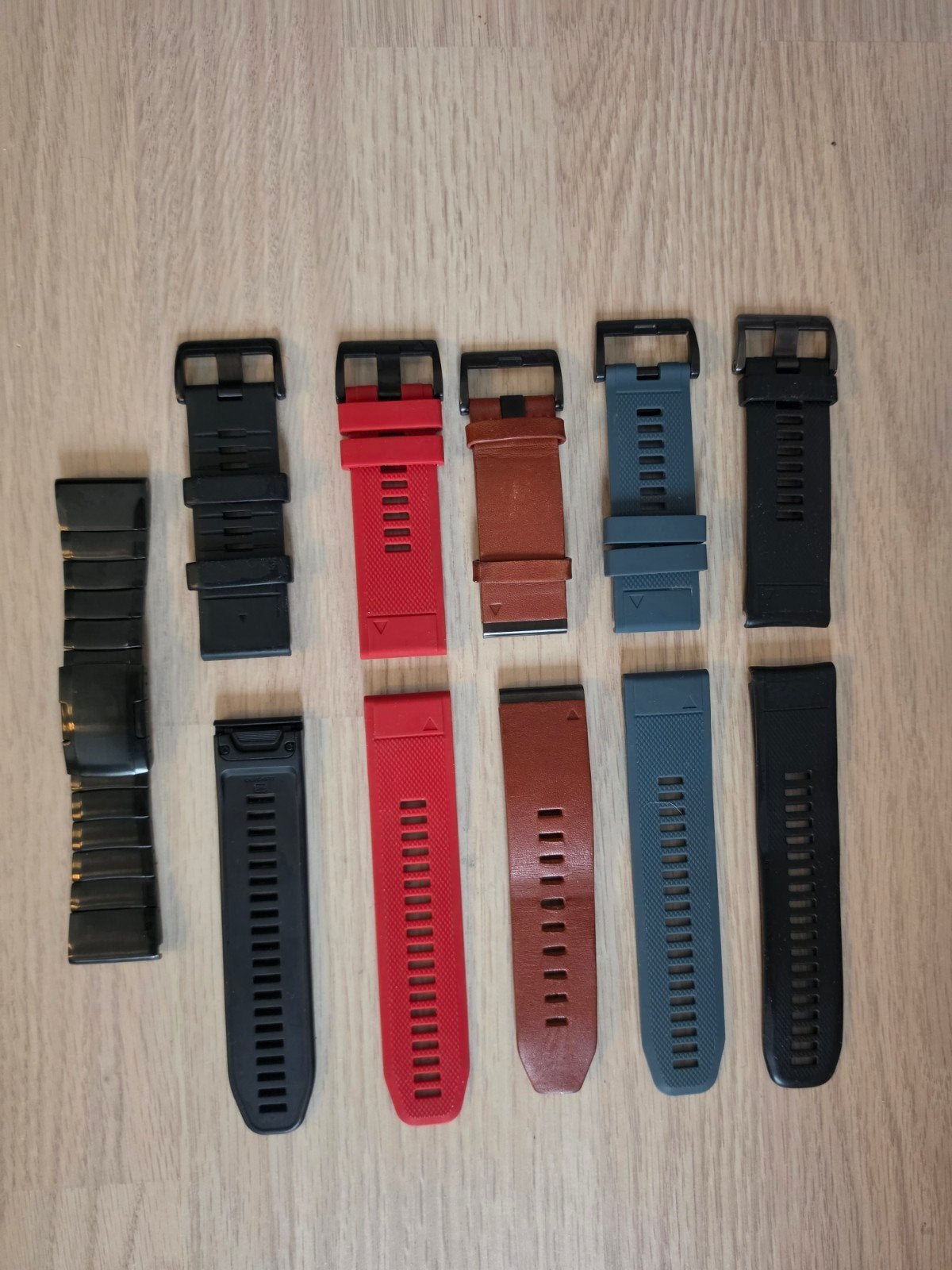 Garmin 6x Horloge band, Stainless steel, leder en plastic, Ophalen of Verzenden, Gebruikt, Zwart, Android