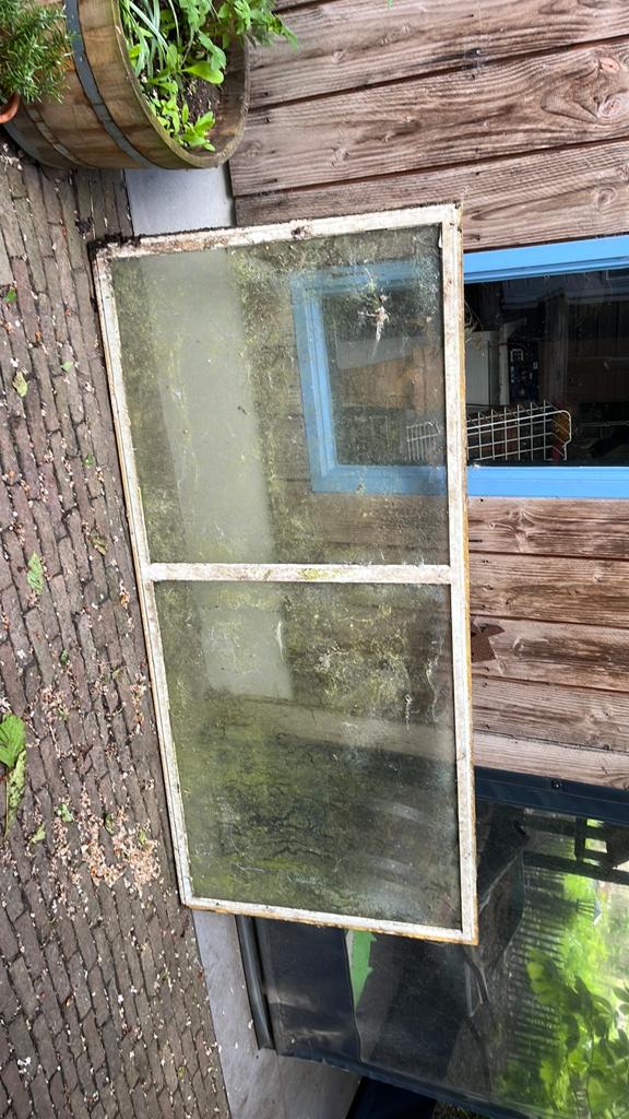 Stalen raamkozijn 2020x 920, Doe-het-zelf en Verbouw, Glas en Ramen, Ophalen, Gevelraam of Ruit