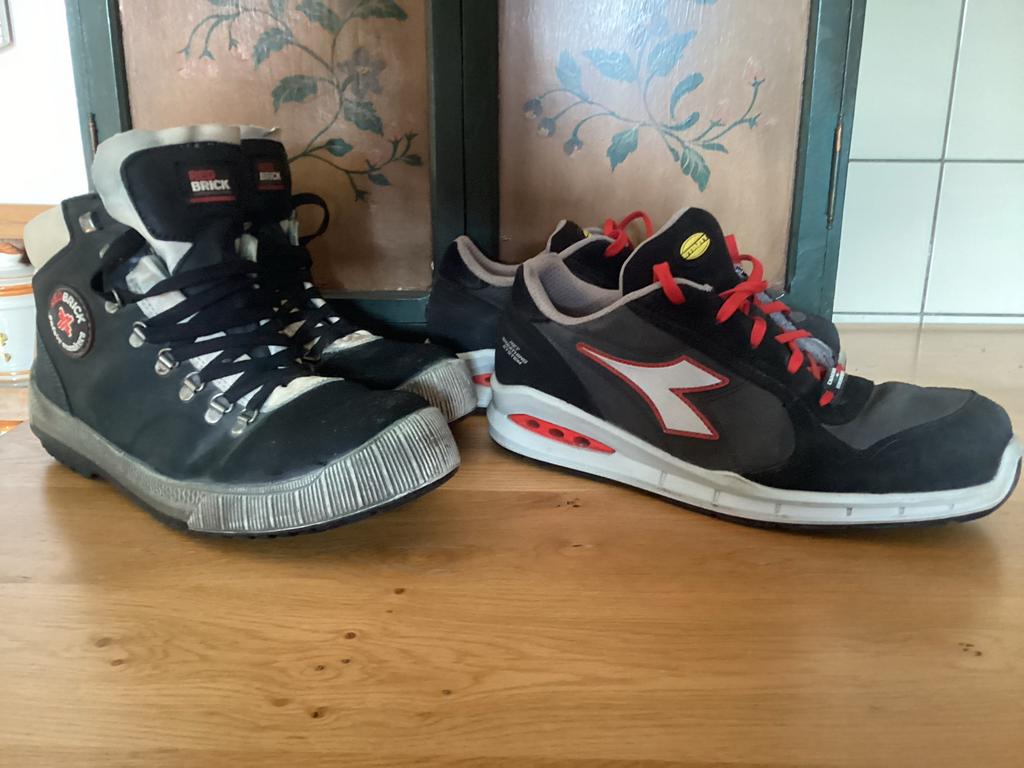 Werkschoenen: Redbrick en Diadora veiligheidsschoenen 45, Ophalen of Verzenden, Zo goed als nieuw