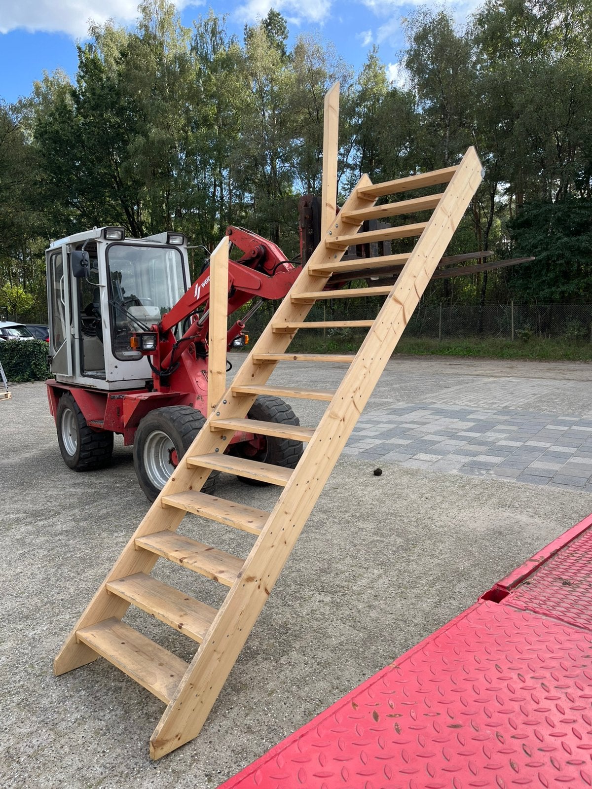 Mooie houten trap, Ophalen of Verzenden, Zo goed als nieuw, 2 tot 4 meter