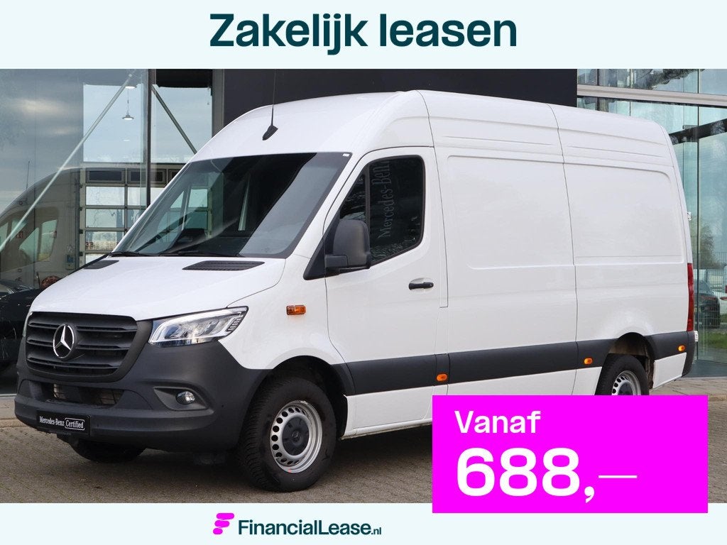 Mercedes-Benz Sprinter 317 CDI L2H2 FACELIFT LED 3.5T TREKHA, Automaat, Euro 6, 4 cilinders, Wit