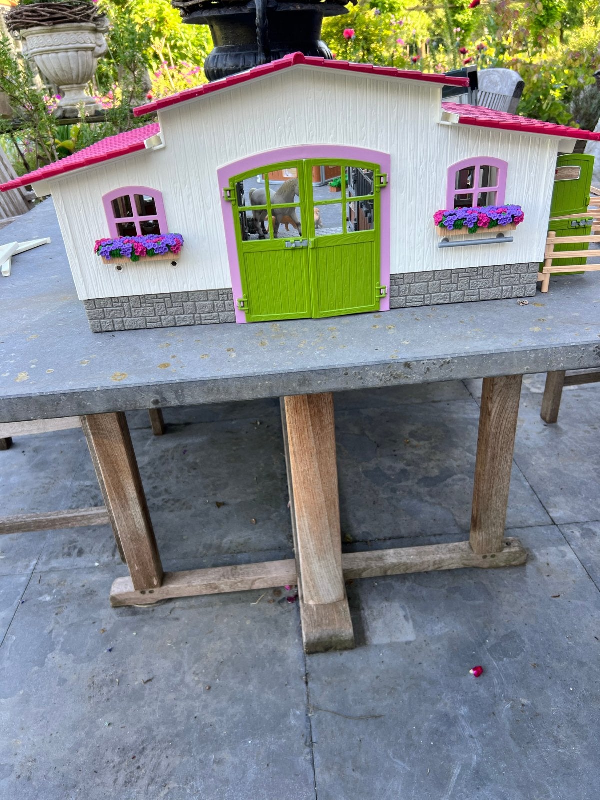 Schleich Paarden Manege met accessoires, Ophalen of Verzenden, Gebruikt, Jongen of Meisje