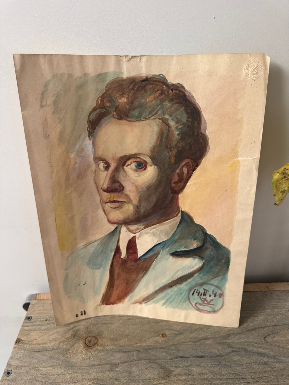 Hans Wagner aquarel op Schut Apeldoorn papier  14-5-1940, Aquarel, Papier/karton, Ophalen of Verzenden, Gesigneerd