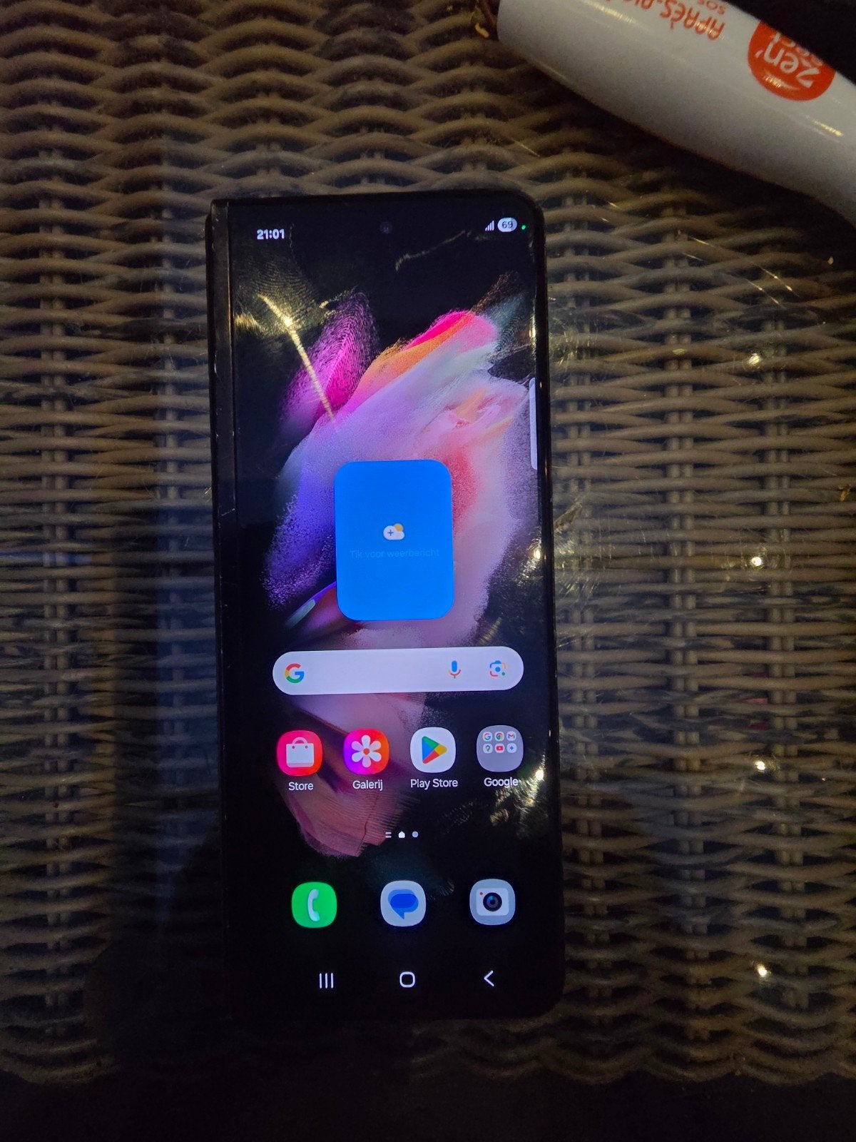 Fold 3, binnenscherm defect., Telecommunicatie, Mobiele telefoons | Samsung, 256 GB, Ophalen of Verzenden, Zwart, Galaxy Z Fold