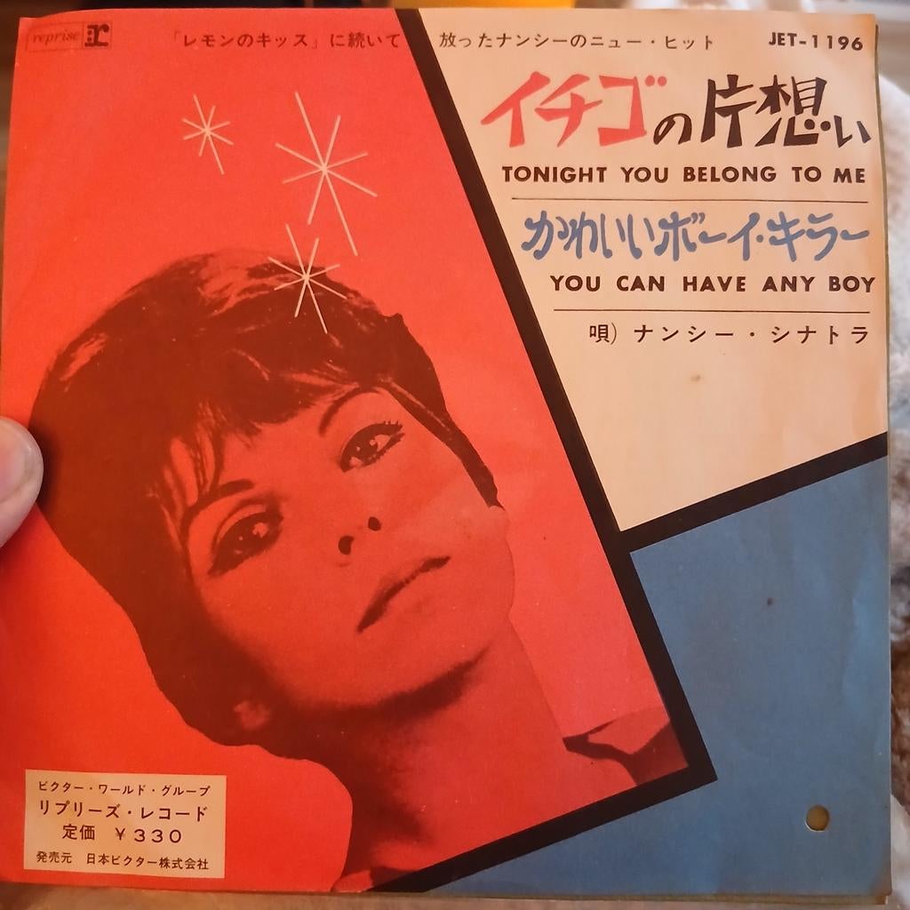 Nancy Sinatra - Tonight You Belong To Me (Japanse Single), Fotohoes, Ophalen of Verzenden, Zo goed als nieuw, Pop