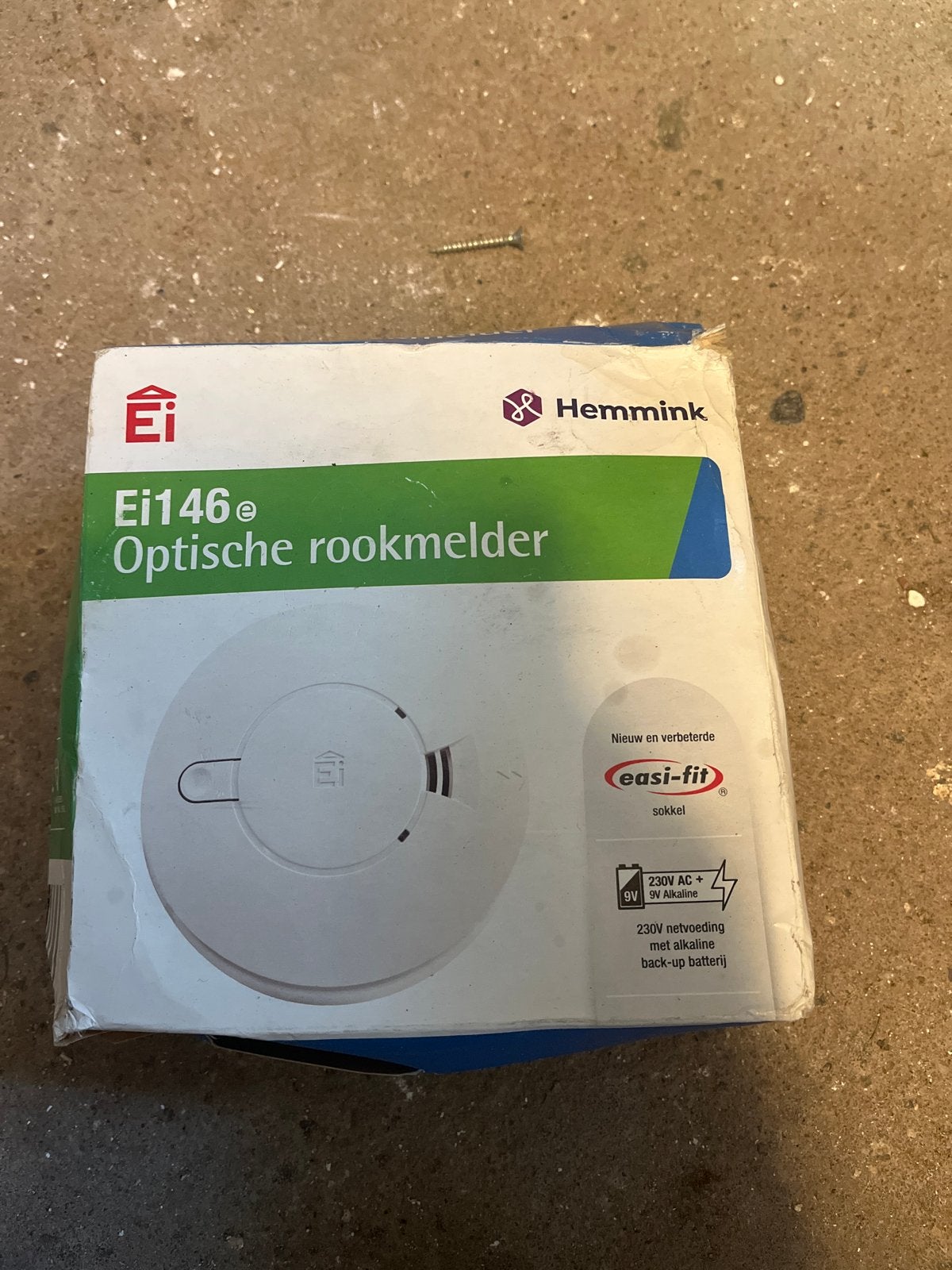 Ei146 Optische Rookmelder met 230V voeding en back-up batter, Ophalen of Verzenden, Nieuw, Detector, Sensor of Melder, Rook