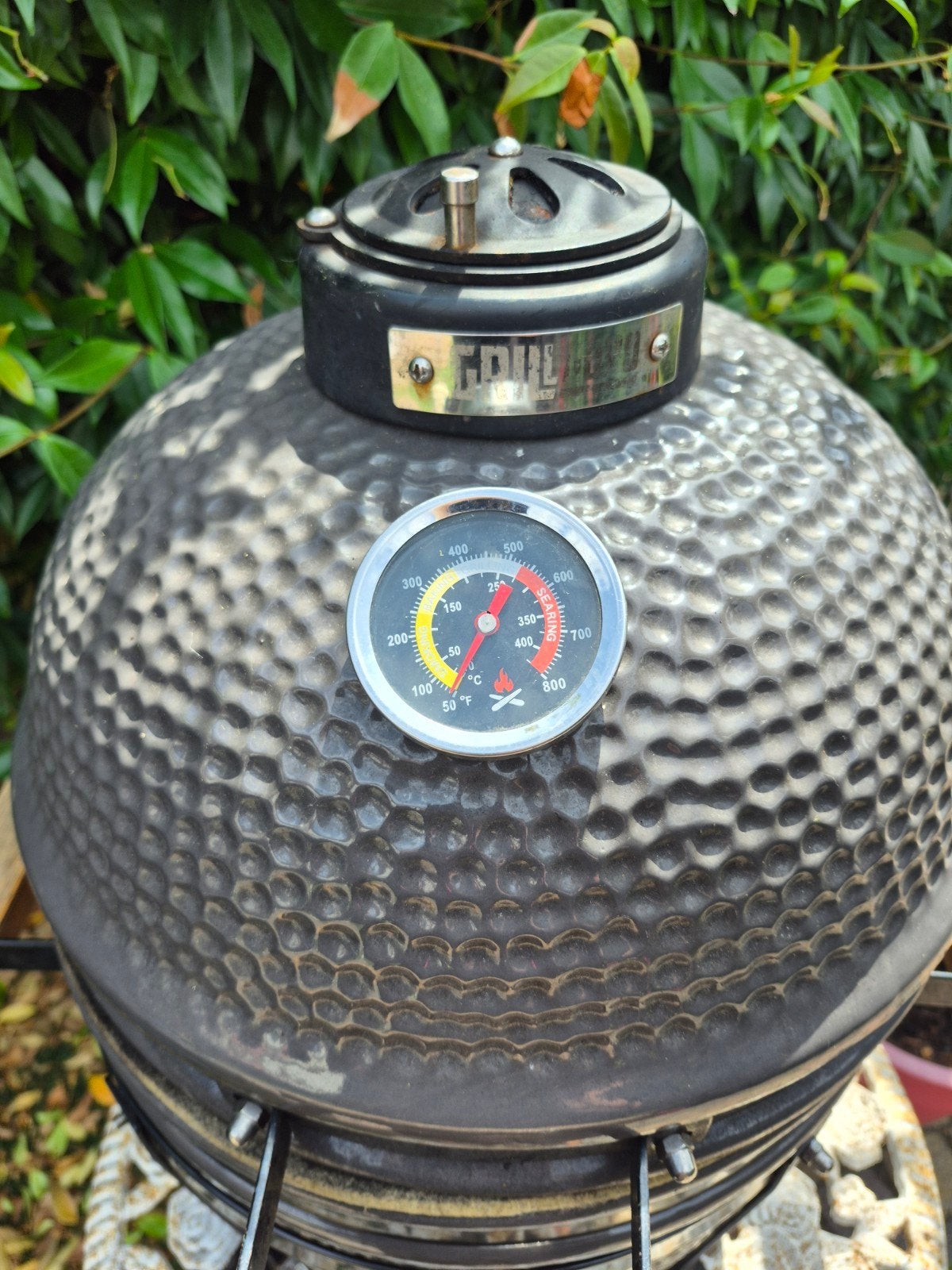Kamado BBQ met pizzasteen, Ophalen of Verzenden, Zo goed als nieuw