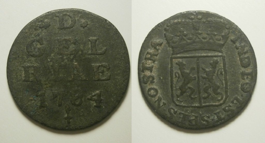 5] Gelderland Duit 1784, Ophalen of Verzenden, Vóór koninkrijk, 1 cent, Losse munt