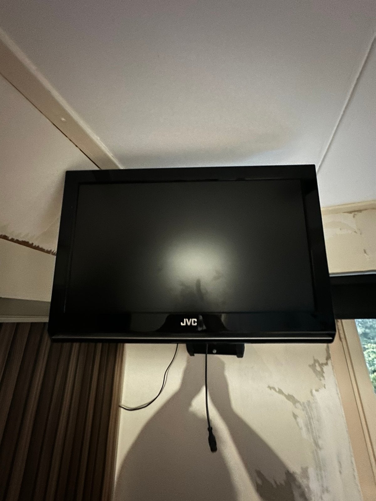 JVC 26 inch LCD tv met muurbeugel en samsung DVD speler, Gebruikt, LCD, Minder dan 40 cm, Ophalen