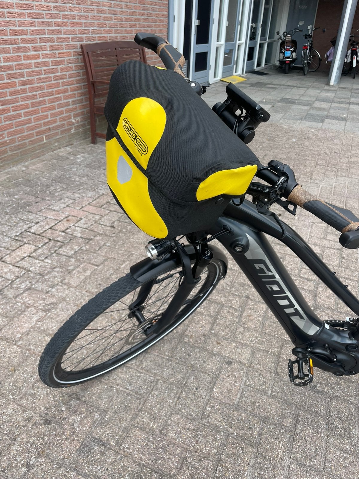 Ortlieb stuurtas met schouderband en sleutels, Fietsen en Brommers, Fietsaccessoires | Fietstassen, Ophalen of Verzenden, Zo goed als nieuw