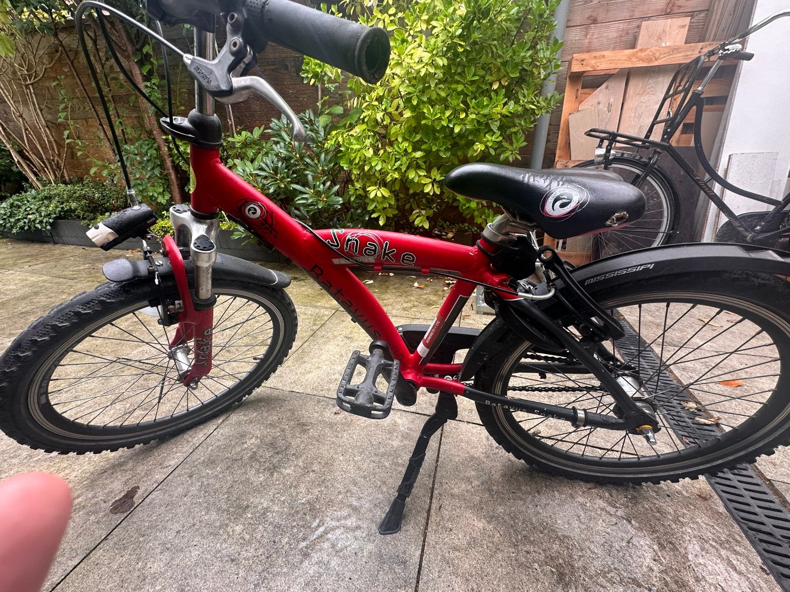 Batavus Snake kinderfiets - Rood, 22 inch, Ophalen of Verzenden, Gebruikt, Terugtraprem, 20 inch of meer