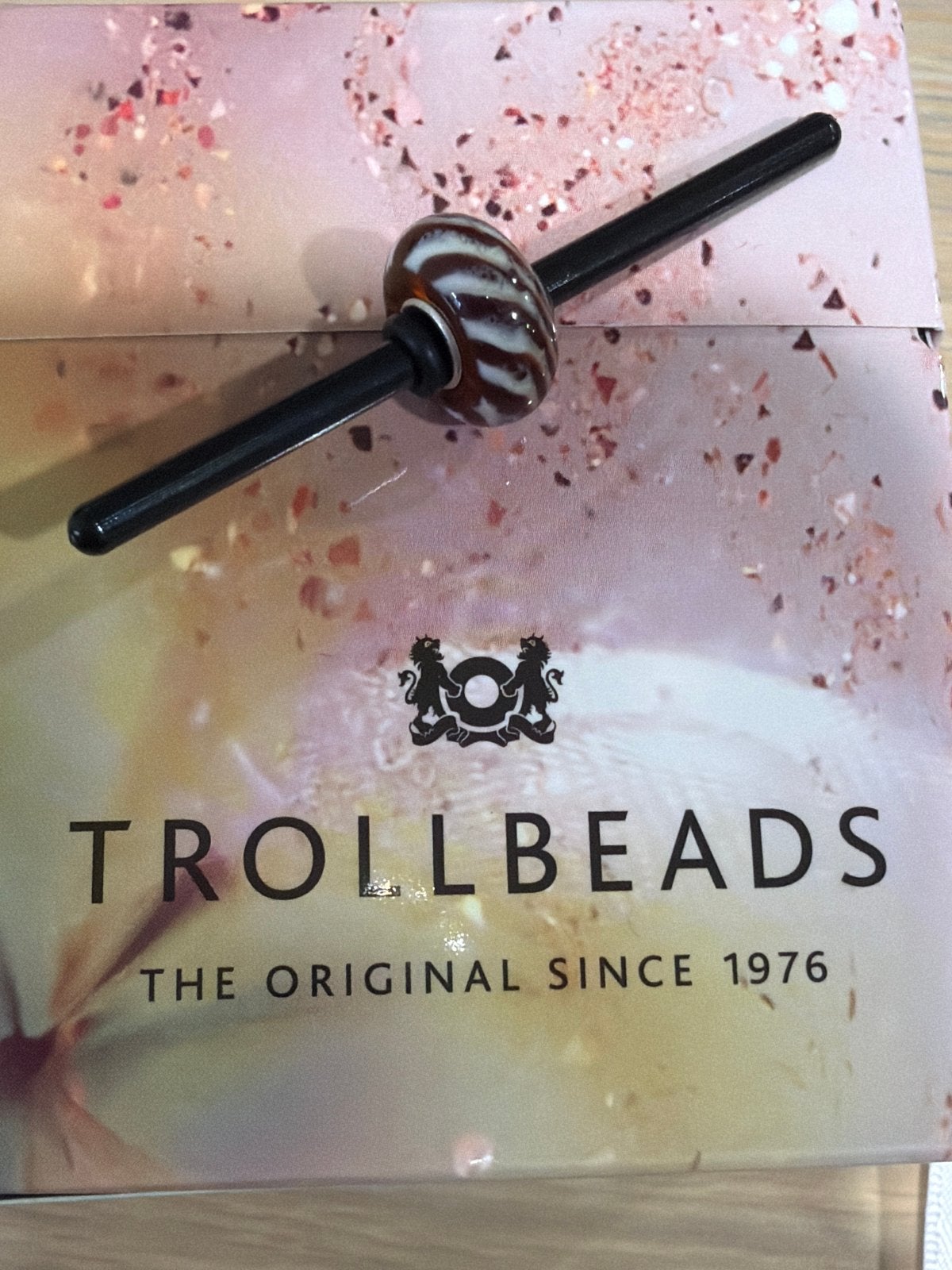 Trollbeads Bont, retired bead, Sieraden, Tassen en Uiterlijk, Bedels, Glas of Kristal, Nieuw, Ophalen of Verzenden, Trollbeads