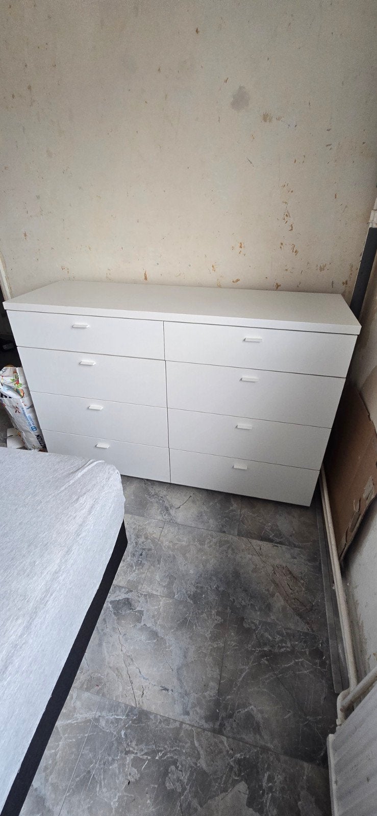 Witte ladekast met 8 laden - Zo goed als nieuw, 5 laden of meer, Ophalen, Zo goed als nieuw