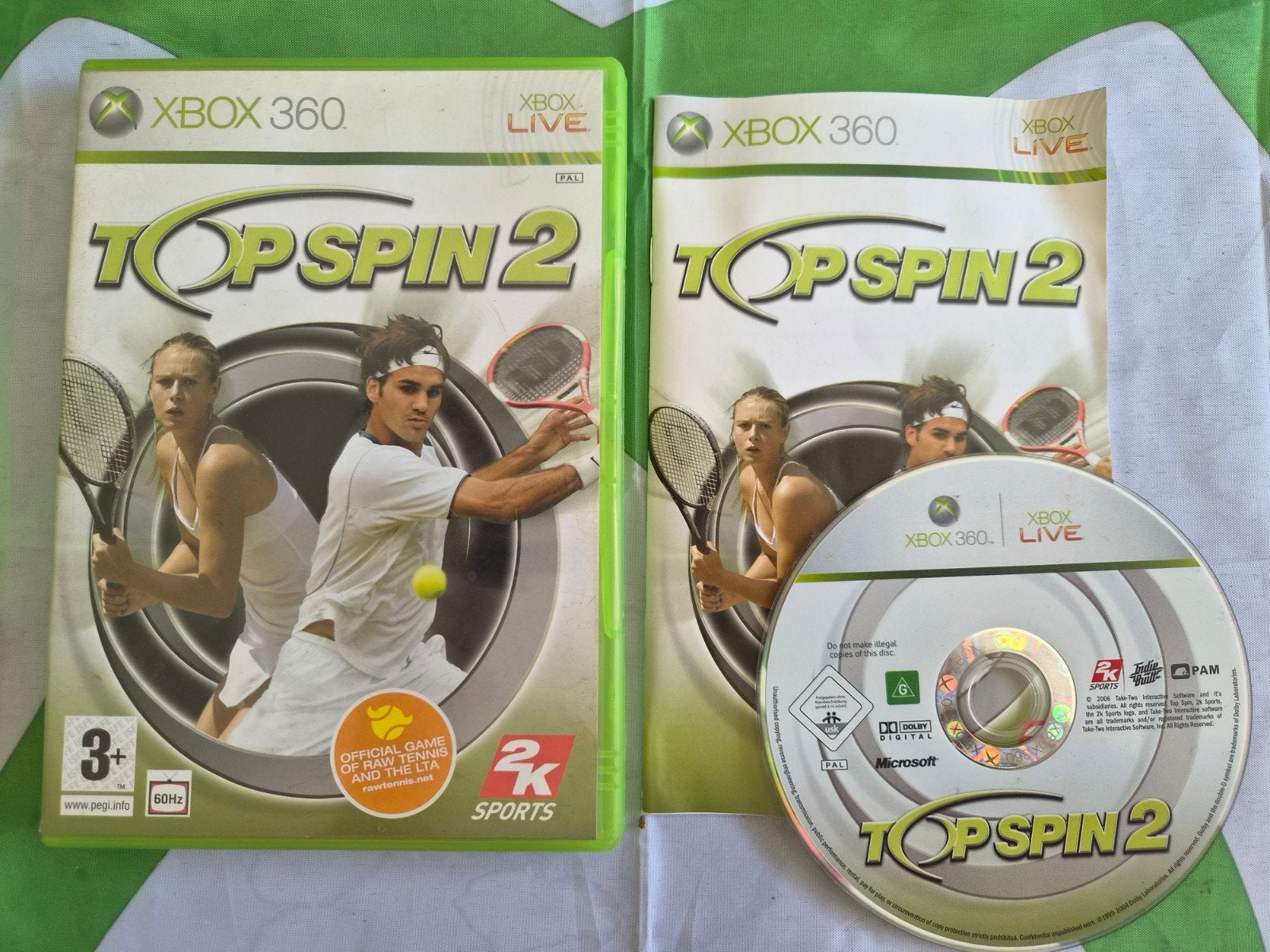 Top Spin 2 - Xbox 360, Verzenden, 1 speler, Racen en Vliegen, Zo goed als nieuw