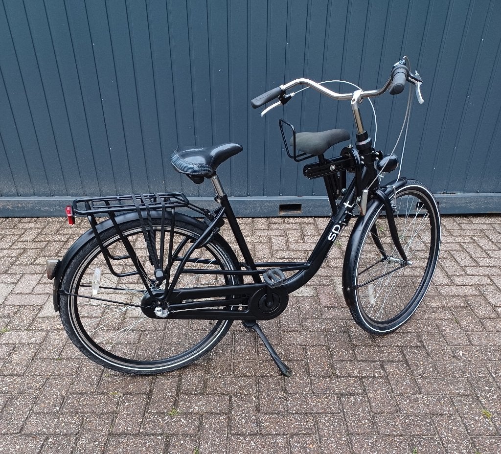 Spirit Dames / Moederfiets met kinderzitje frame 51 Nexus 3, Gebruikt, 50 tot 53 cm, Dubbele standaard, 1 zitje