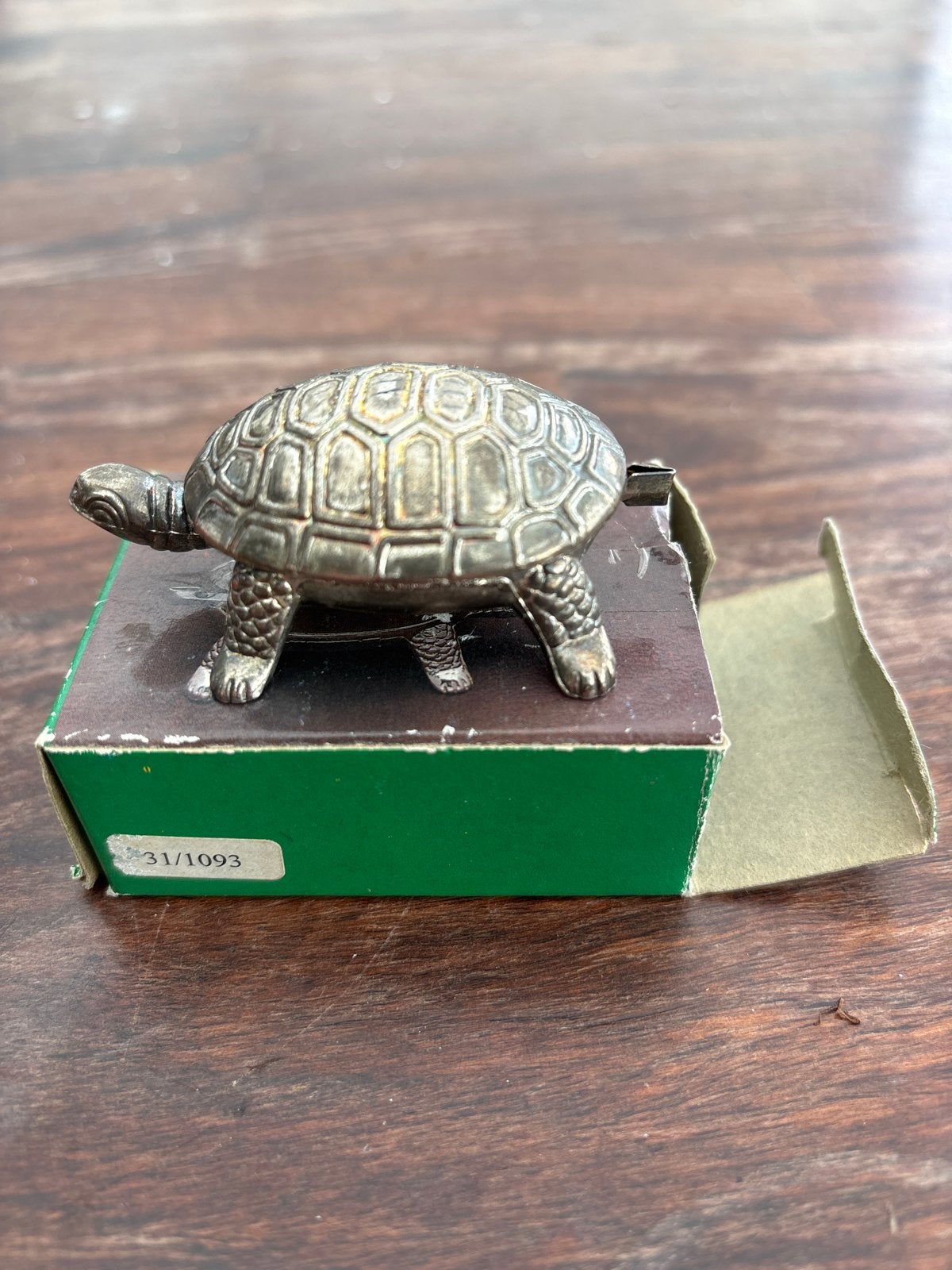 Vintage Schildpad Pillendoosje met Pincet, Ophalen of Verzenden