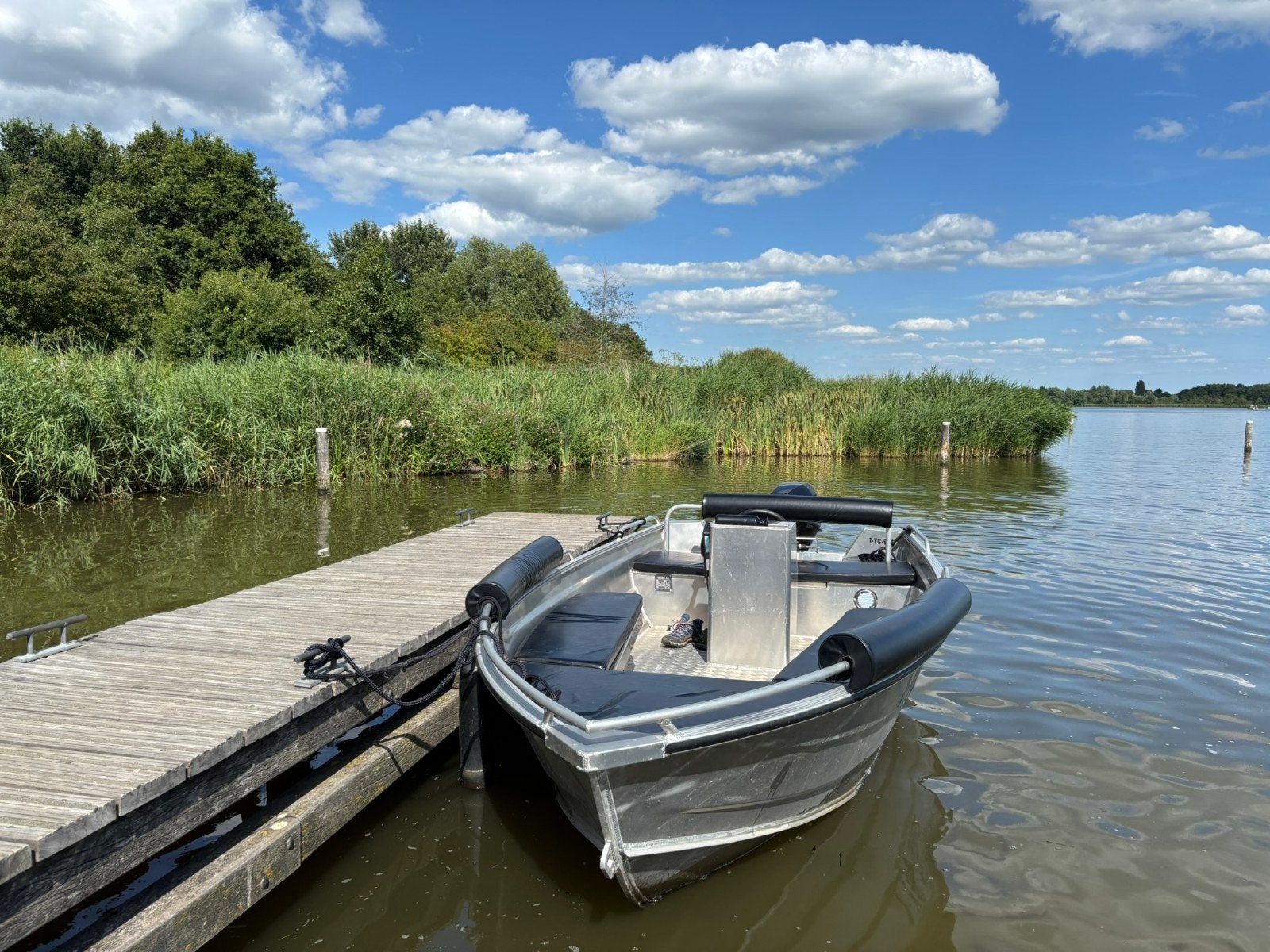 Qwest R451 Aluminium Consoleboot met Mercury 15pk, Watersport en Boten, Ophalen, Aluminium, Zo goed als nieuw, Viertaktmotor