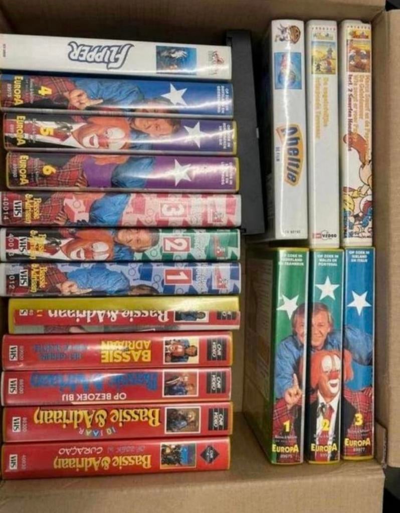 Bassie&adriaan / de smurfen /flipper en abeltje, Ophalen, Alle leeftijden, Kinderprogramma's en -films, Overige typen