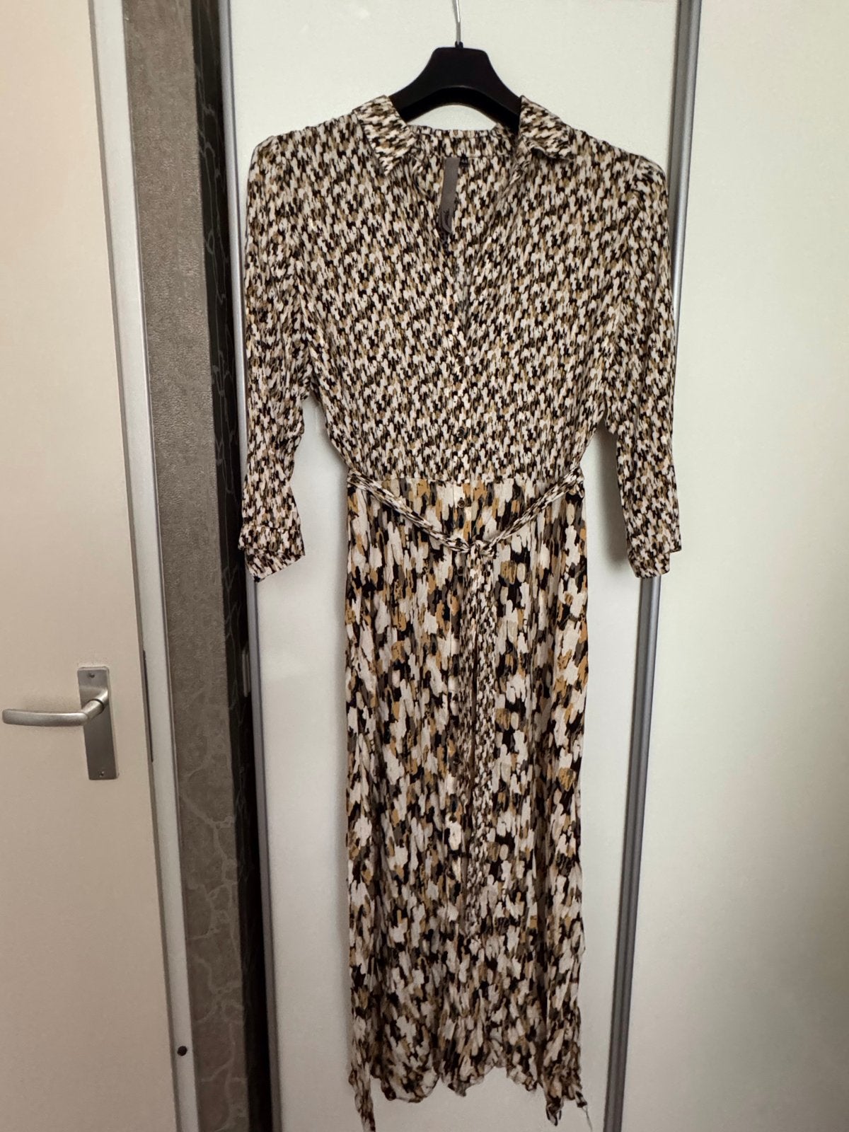 Poools prachtige jurk met print - maat 44, Meerkleurig, Maat 42/44 (L), Ophalen of Verzenden, Zo goed als nieuw