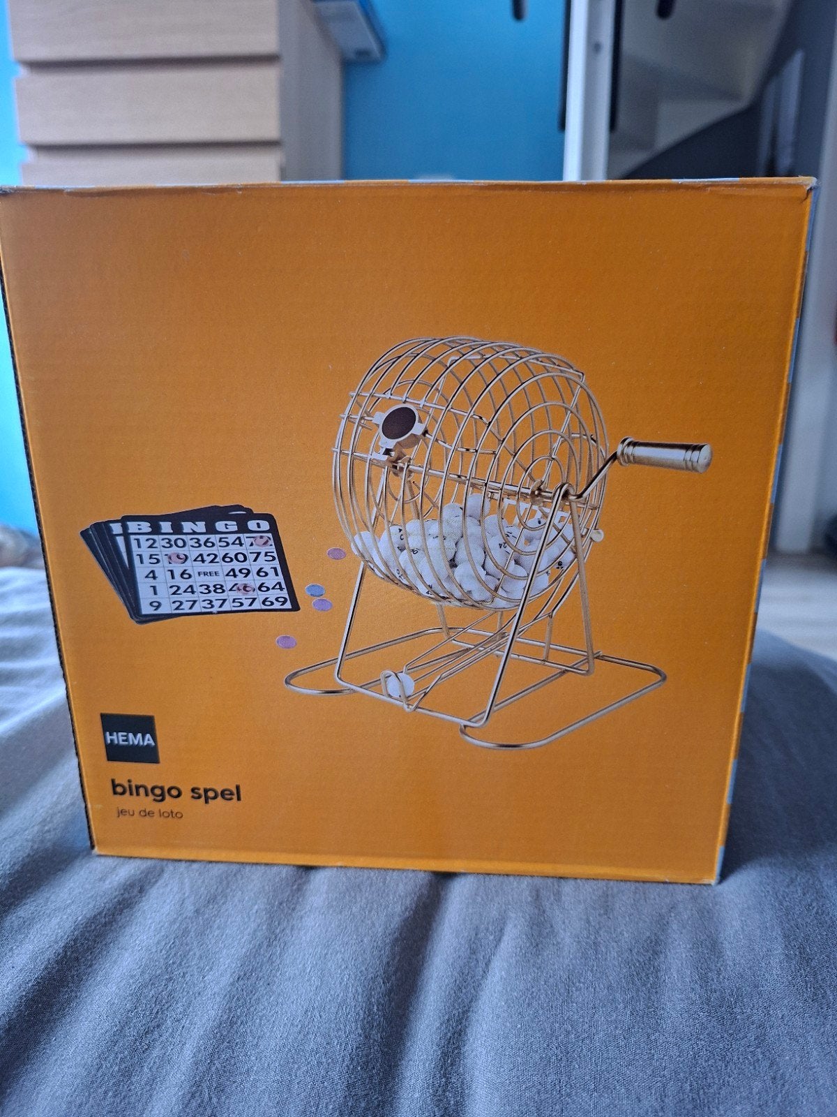 Hema Bingo Spel - Compleet met Bingomolen en Kaarten, Ophalen of Verzenden, Zo goed als nieuw, Hema