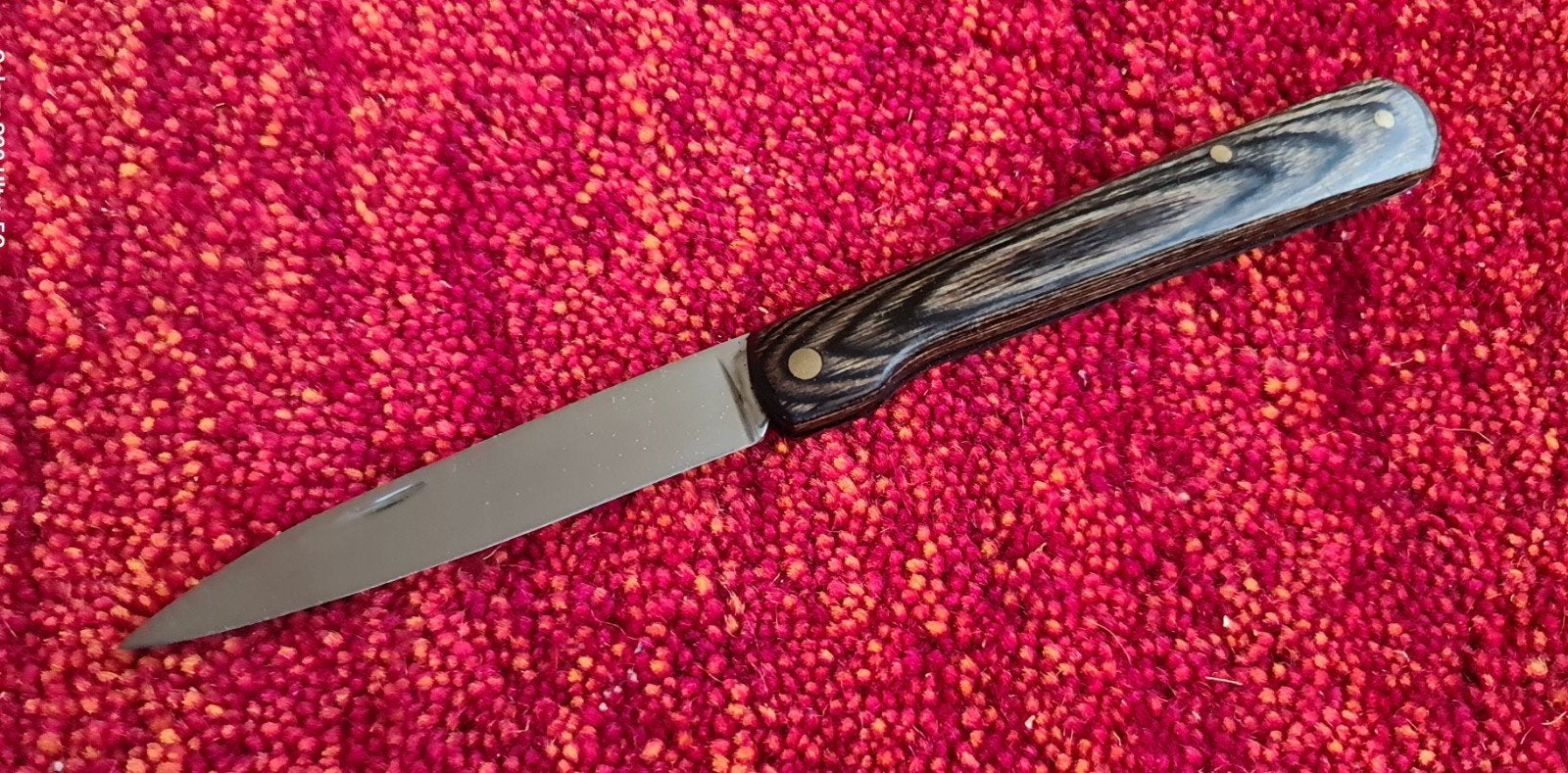 Corsica Zakmes - Acier 440 - Houten Handvat, Antiek en Kunst, Ophalen of Verzenden