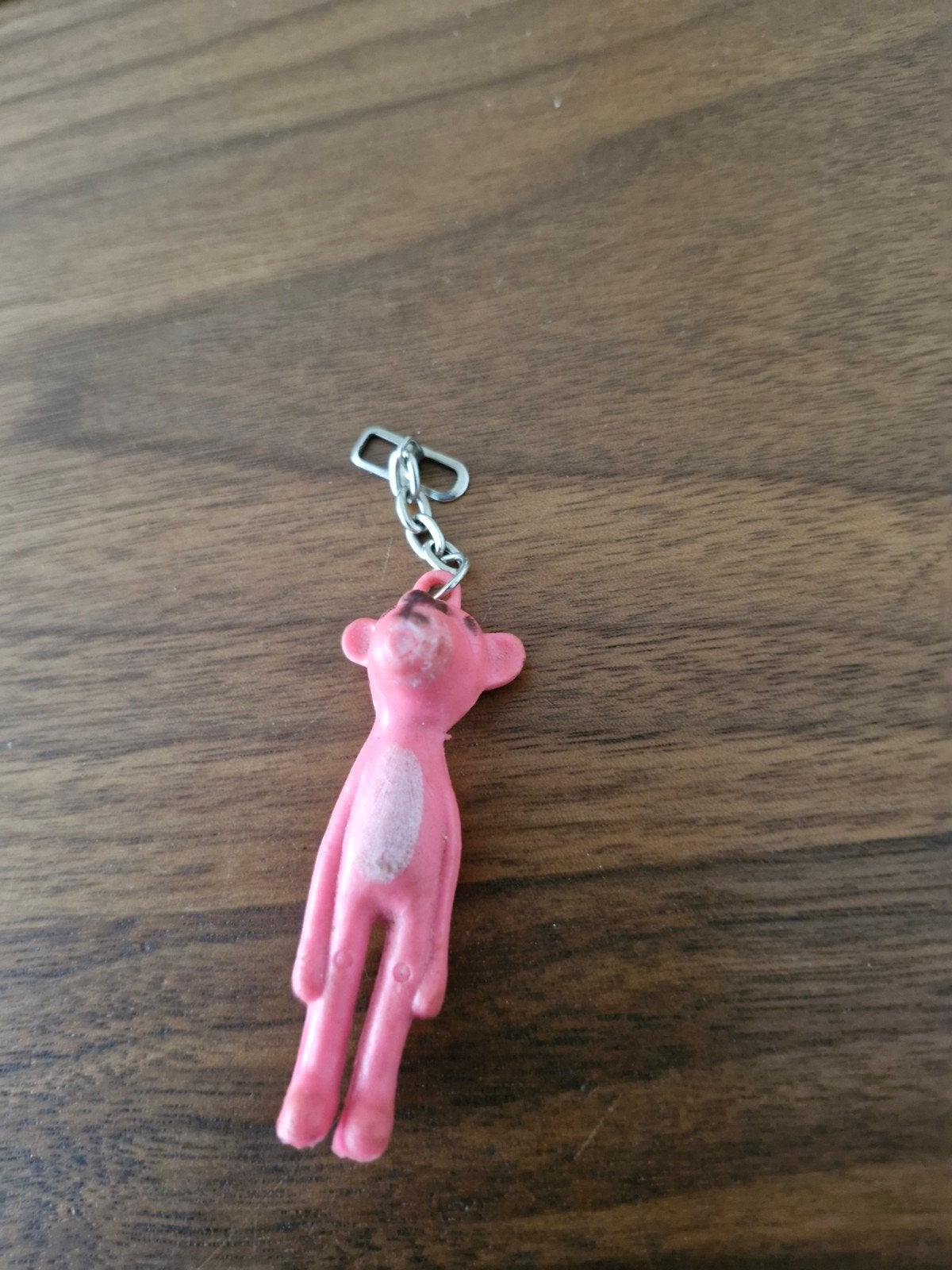 008 Vintage Roze Pink Panther Sleutelhanger, Verzamelen, Sleutelhangers, Gebruikt, Knuffel of Figuurtje, Ophalen of Verzenden