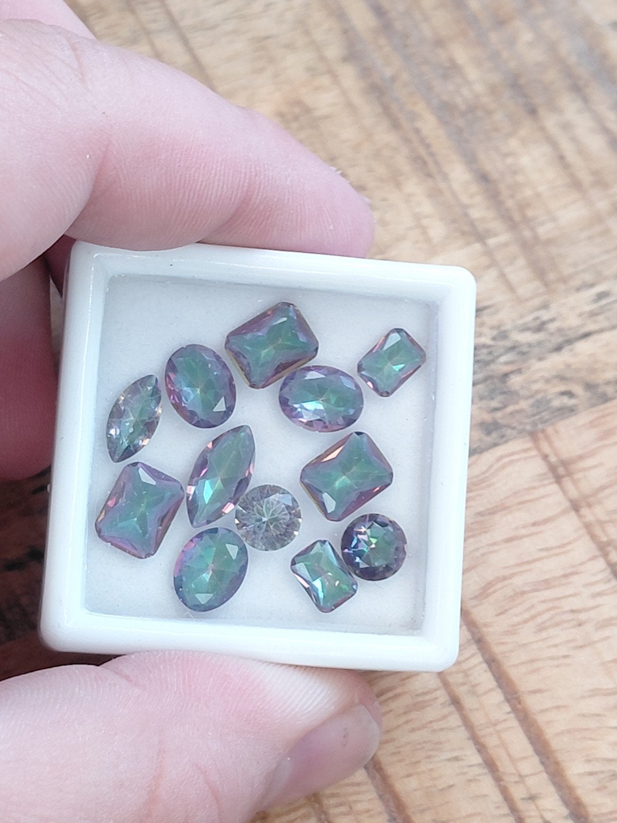 Lot van mixed facet geslepen Mystic Kwartsen, Ophalen of Verzenden, Nieuw