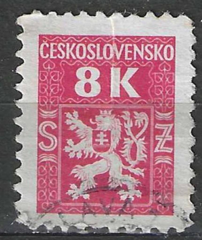 Tsjechoslowakije 1946 - Yvert 7SE - Wapenschild (ST), Postzegels en Munten, Postzegels | Europa | Overig, Verzenden, Overige landen