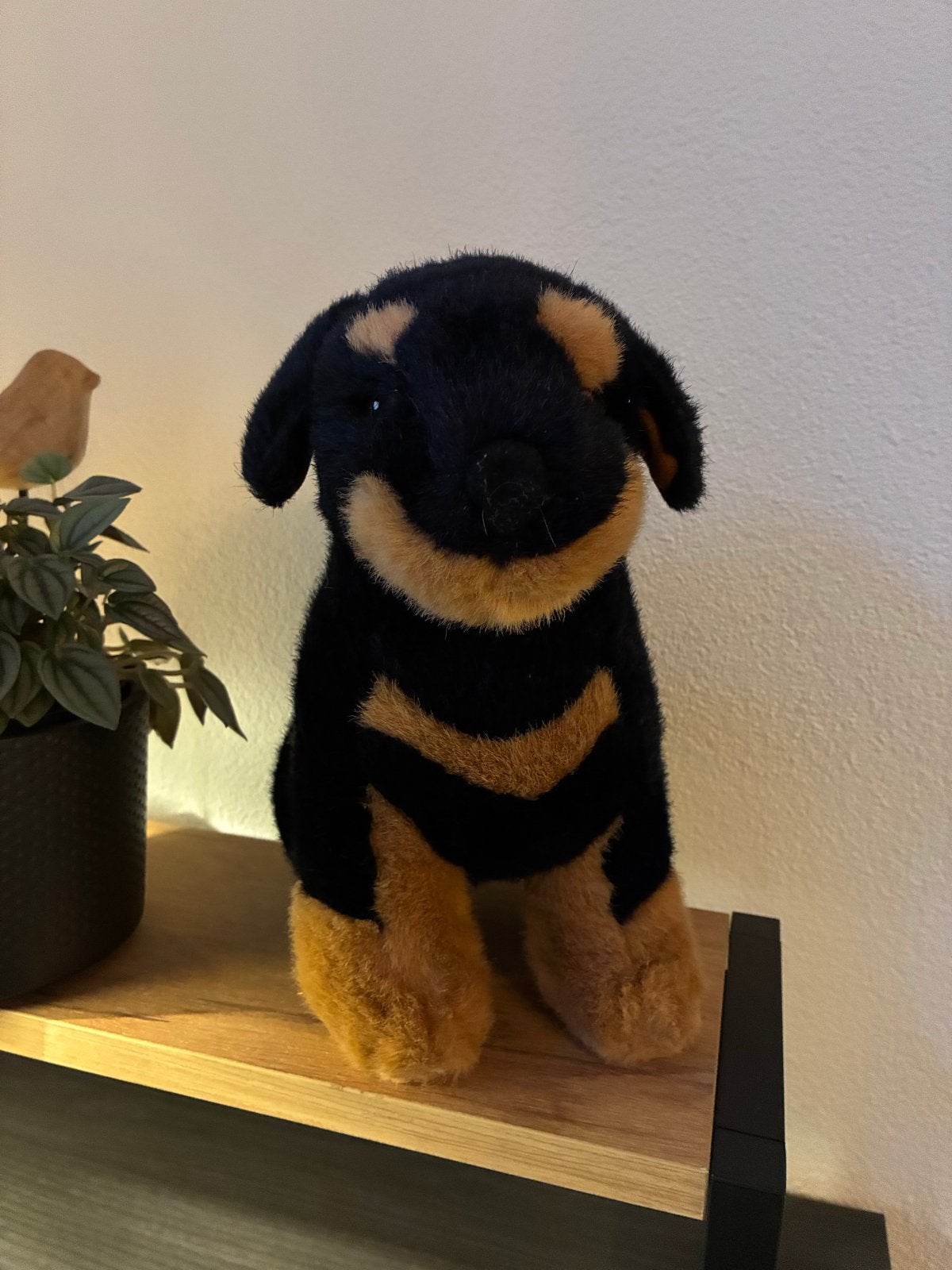 Schattige Rottweiler knuffel - Zo goed als nieuw, Kinderen en Baby's, Overige merken, Overige karakters, Zwart, Zo goed als nieuw