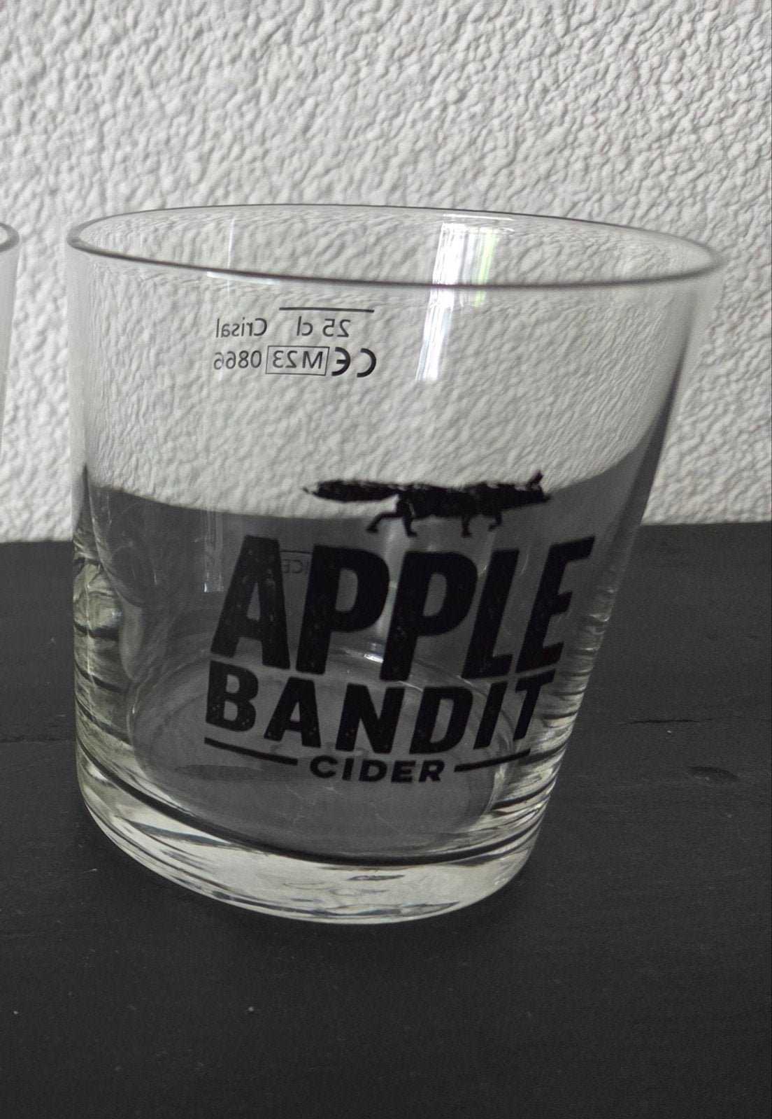 Apple bandit glazen 2 stuks, Ophalen of Verzenden, Nieuw, Bierglas