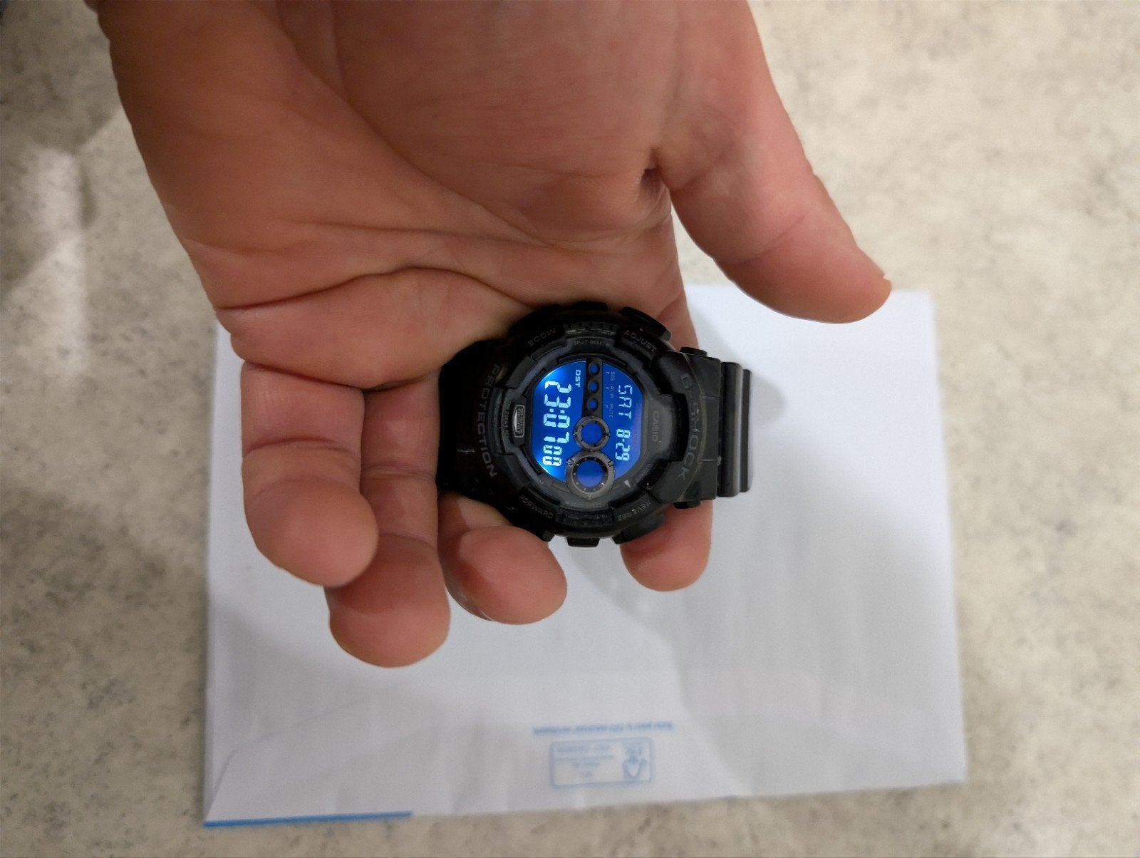 Casio G-Shock GD-100 Digitaal, Sieraden, Tassen en Uiterlijk, Horloges | Heren, Gebruikt, Polshorloge, Overige materialen, Ophalen of Verzenden