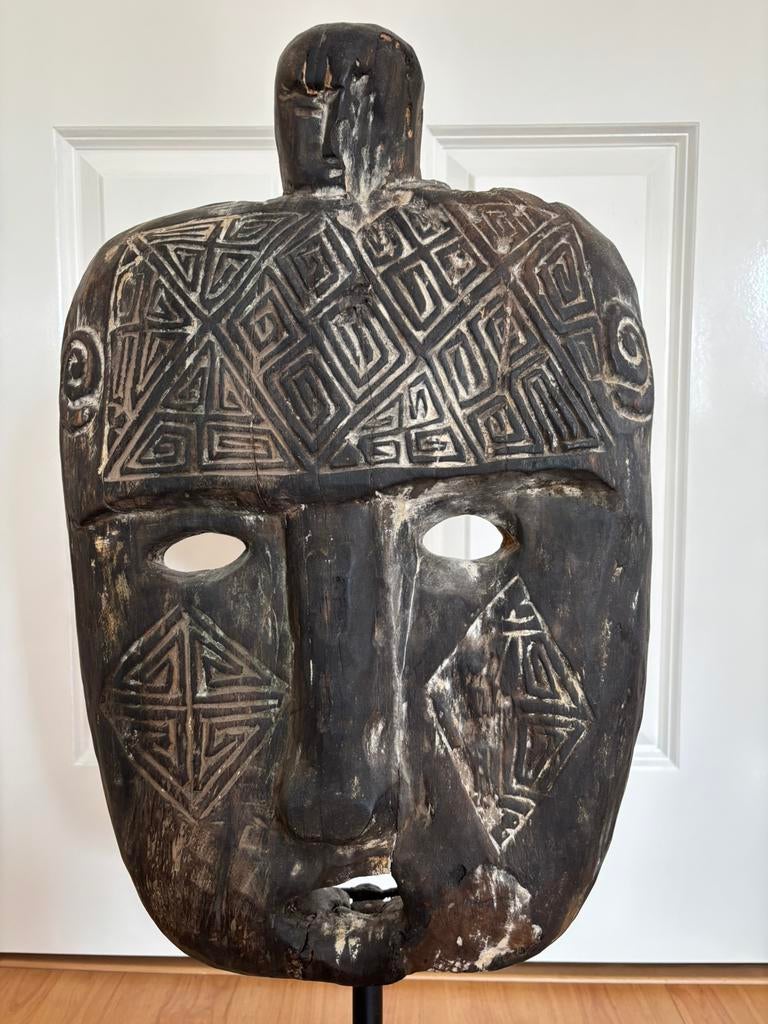 Afrikaans houten masker., Ophalen of Verzenden