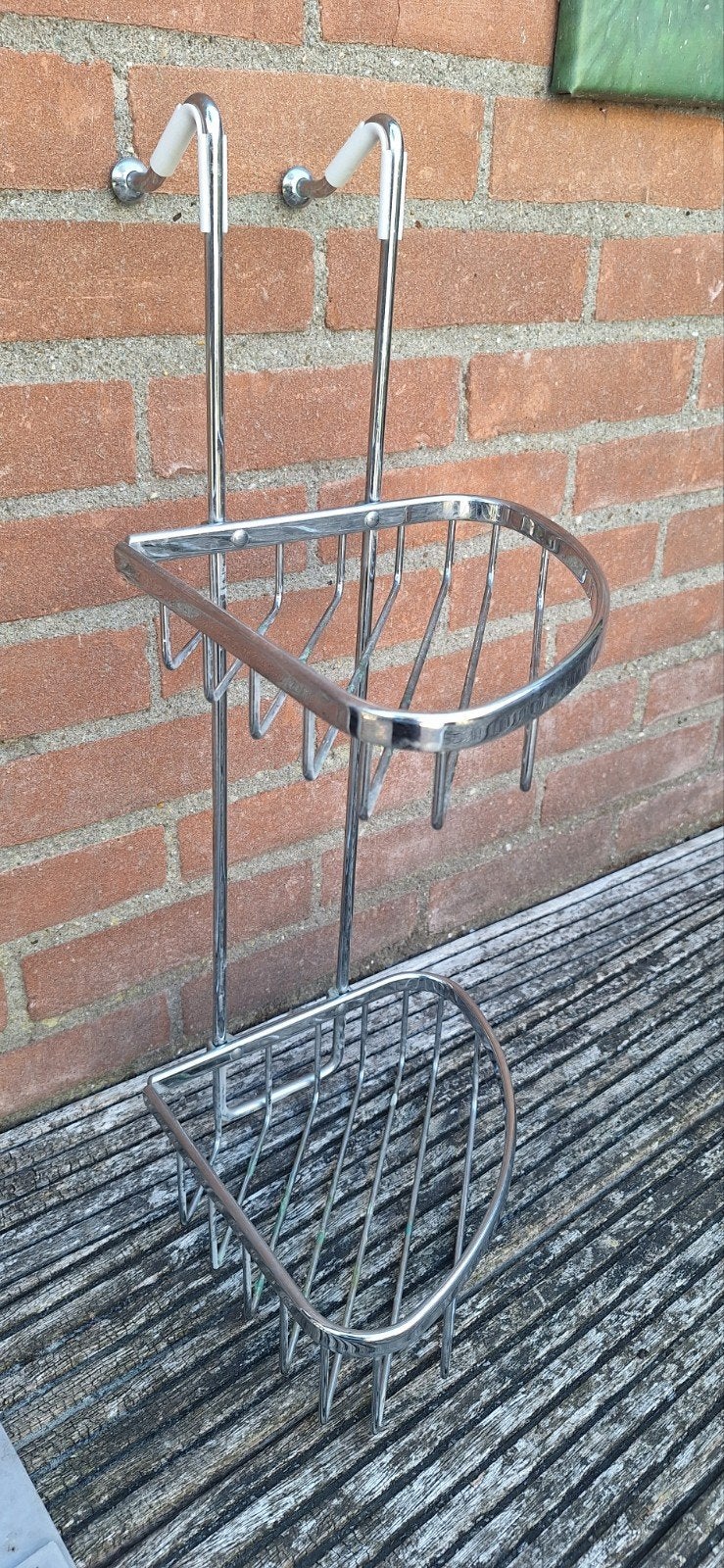 Geesa Basket Douche-rek hoek dubbel chroomt0, Overige merken, Ophalen of Verzenden, Zo goed als nieuw, Douche-accessoire