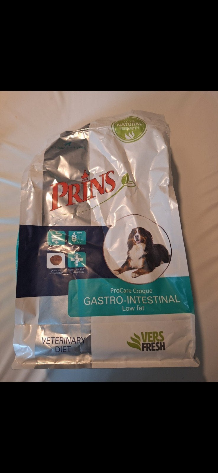 Prins Gastro inestinal brokken hond, Ophalen