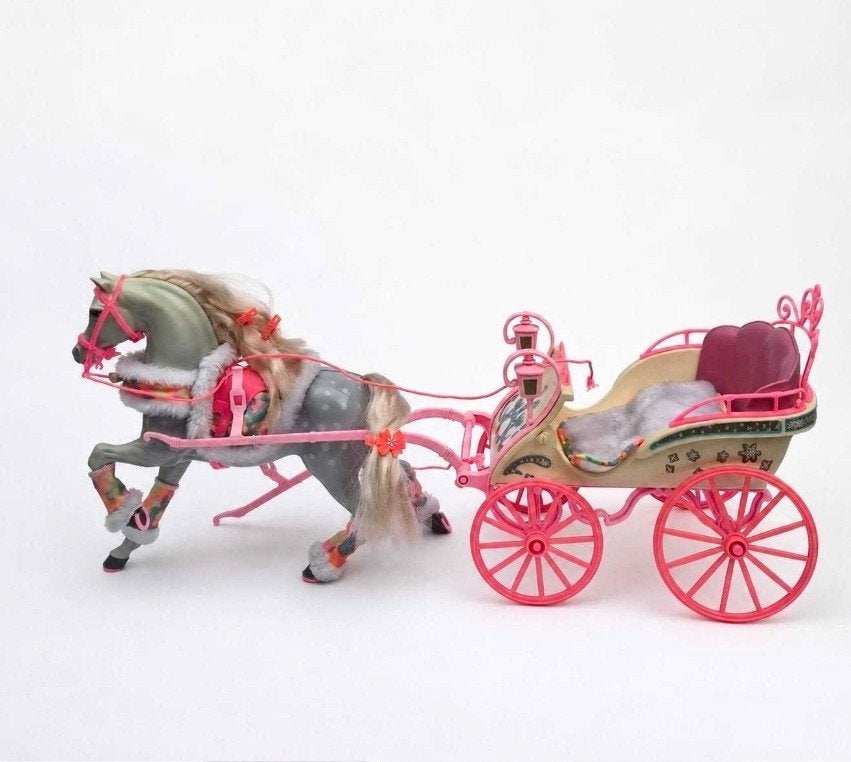 Barbie vintage Ski Fun koets Mattel 1991, Verzamelen, Ophalen of Verzenden, Zo goed als nieuw, Accessoires