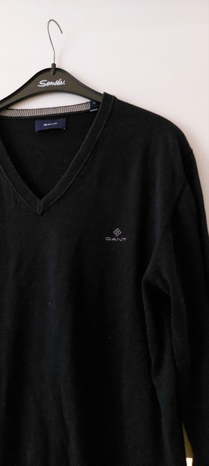 gant donkerblauw heren trui, Maat 52/54 (L), Blauw, GANT, Ophalen of Verzenden