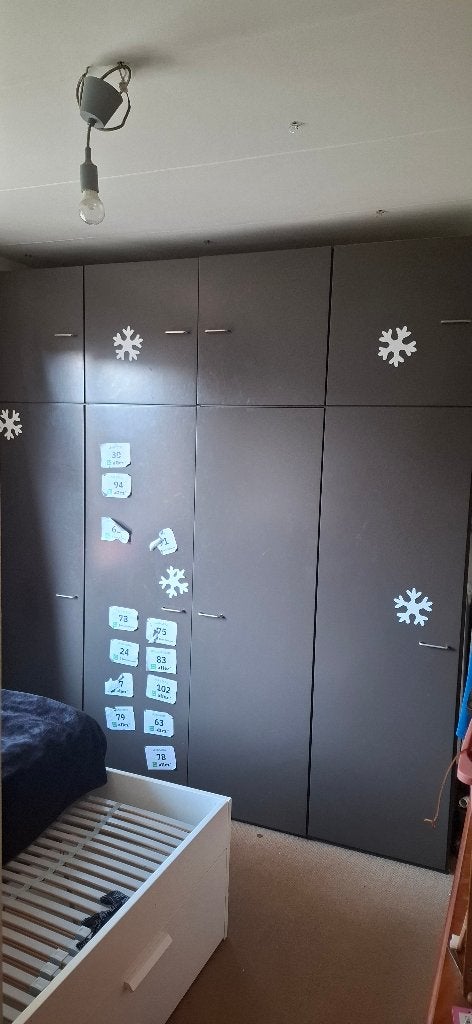 Ruime Luxe Kleding kast (stickers worden verwijderd), Ophalen, 200 cm of meer, Met klep(pen), Zo goed als nieuw