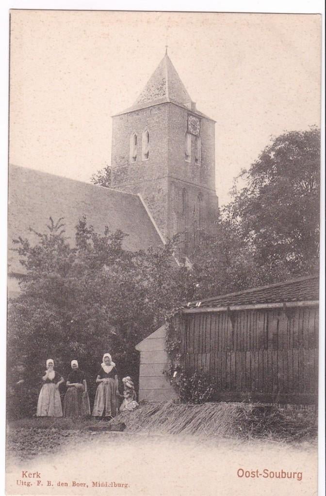 Oost Souburg (Zld) -Kerk ca. 1904., Verzenden, Voor 1920, Ongelopen, Zeeland