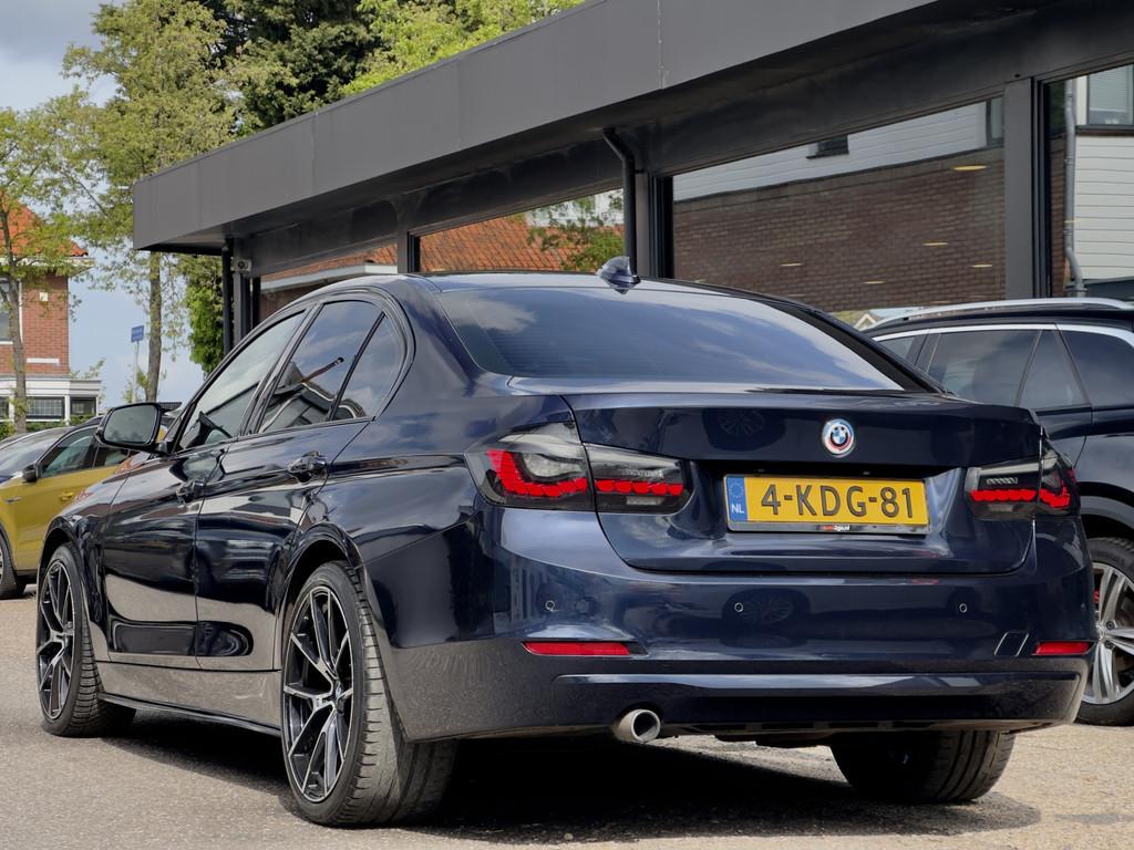 BMW 3-serie 320d AUT8 M-SPORT LEDER NAVI AIRCO LED LMV PDC, Auto's, BMW, Automaat, Achterwielaandrijving, Zwart, 4 cilinders