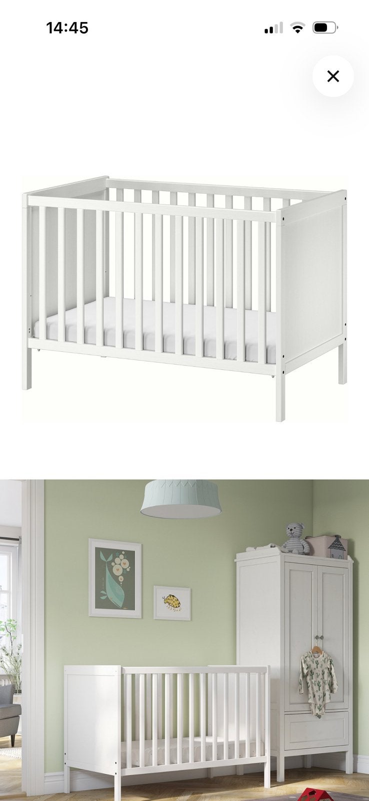 Ikea sundvik ledikant incl. himlavalv matras, Ophalen, Zo goed als nieuw, Ledikant